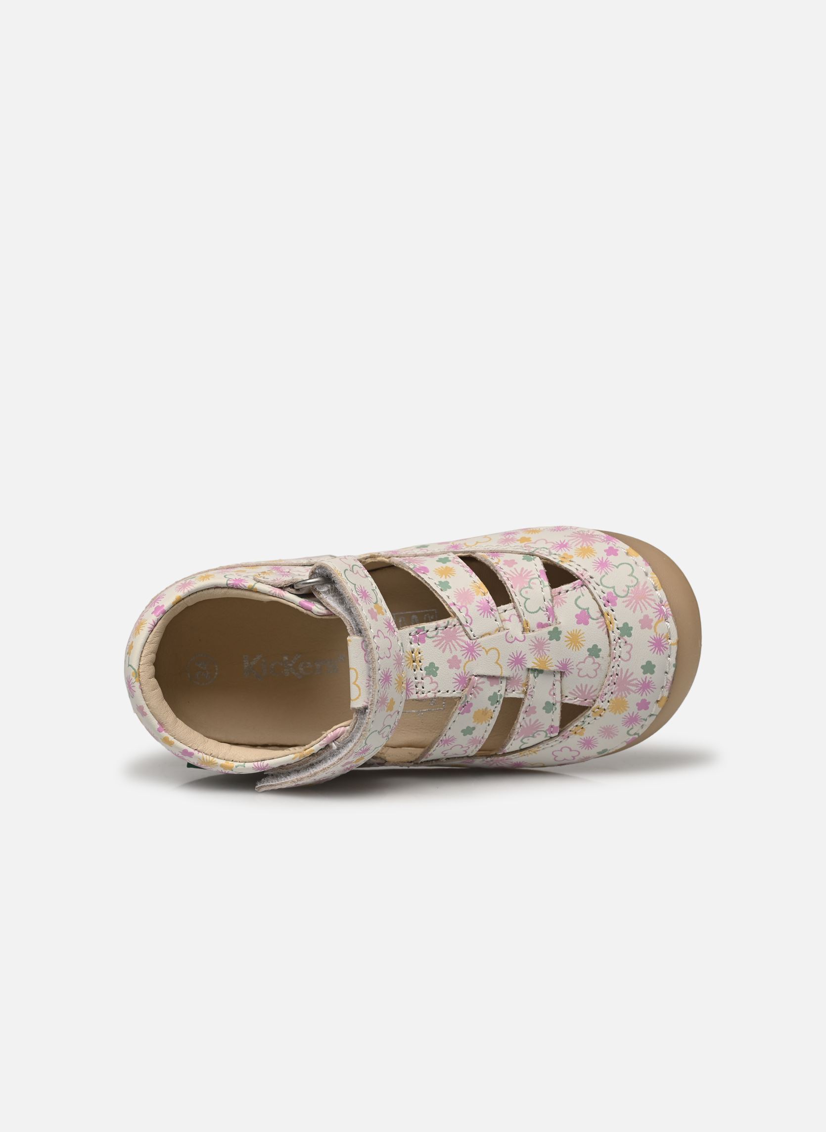 Ballerina's KICK SUSHYK LT meisjes wit Kickers Ballerina's KICK SUSHYK LT meisjes wit BLANC IMPRIME FESTI ETE