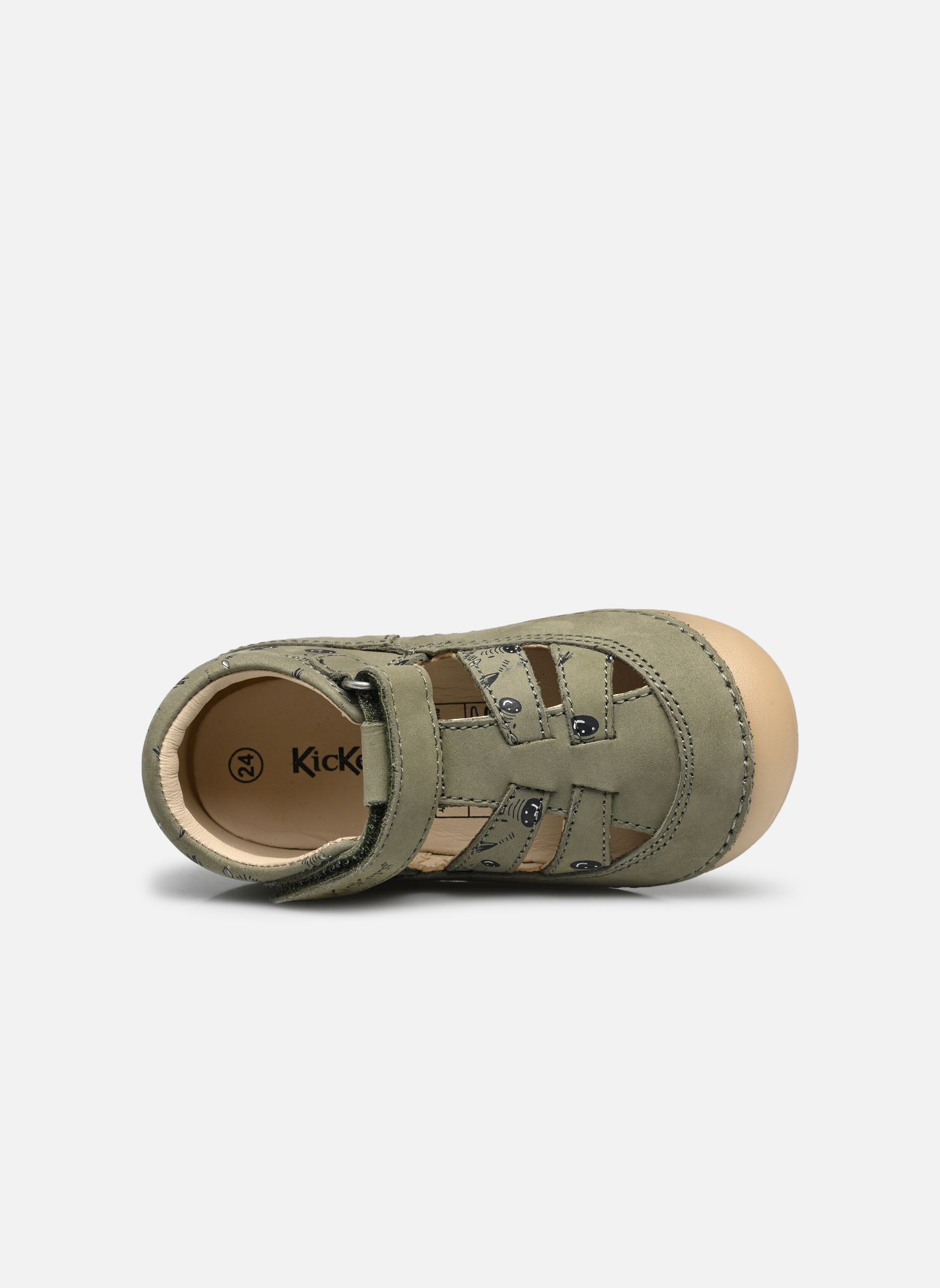 Ballerina's KICK SUSHYK LT groen Kickers Ballerina's KICK SUSHYK LT groen KAKI IMPRIME ZEBRE
