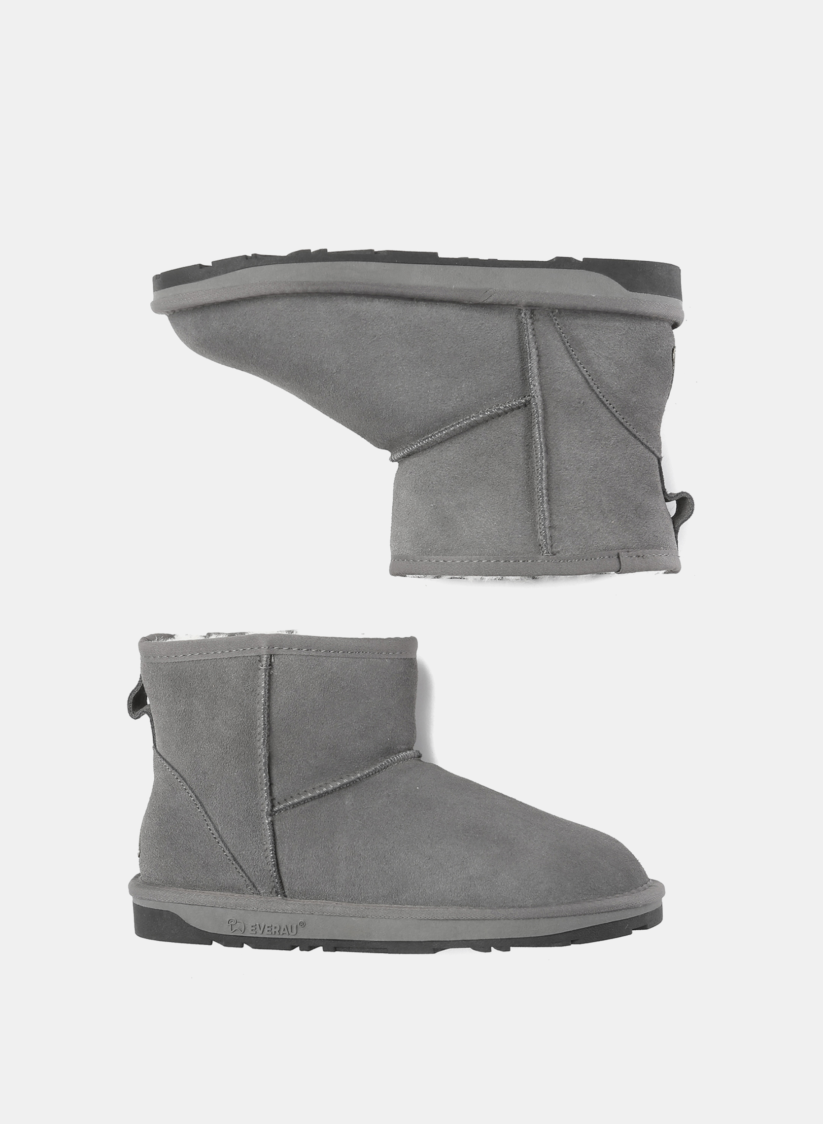 Bottes Bottines femme mini classiques en peau de mouton - Emu femme gris EverAu Australia Bottes Bottines femme mini classiques en peau de mouton - Emu femme gris grey