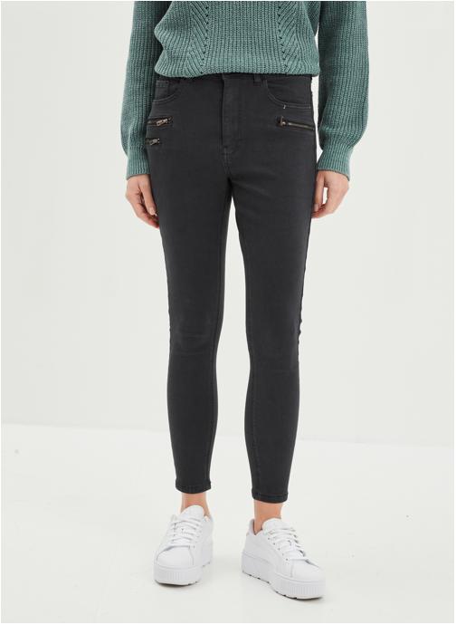 LIBERTO Pantalons droit Pantalon - MIS3_PNEWZIPETTE femme noir