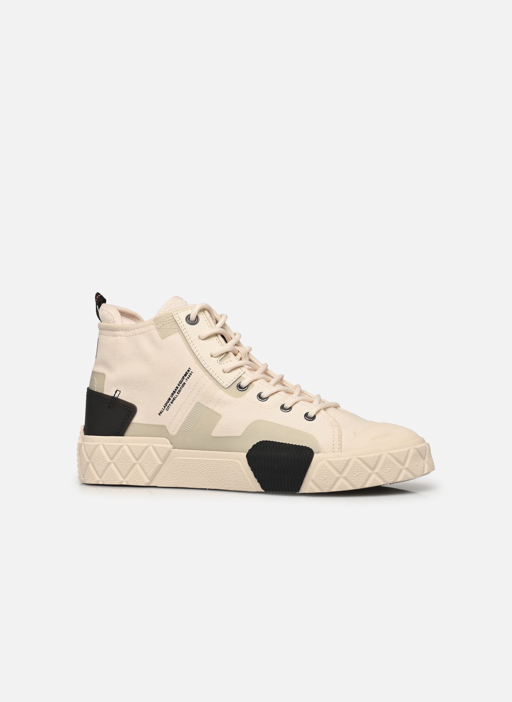 Baskets toile Palla Ace City Shell Chuk 2 homme blanc Palladium Baskets toile Palla Ace City Shell Chuk 2 homme blanc CREAM WHITE