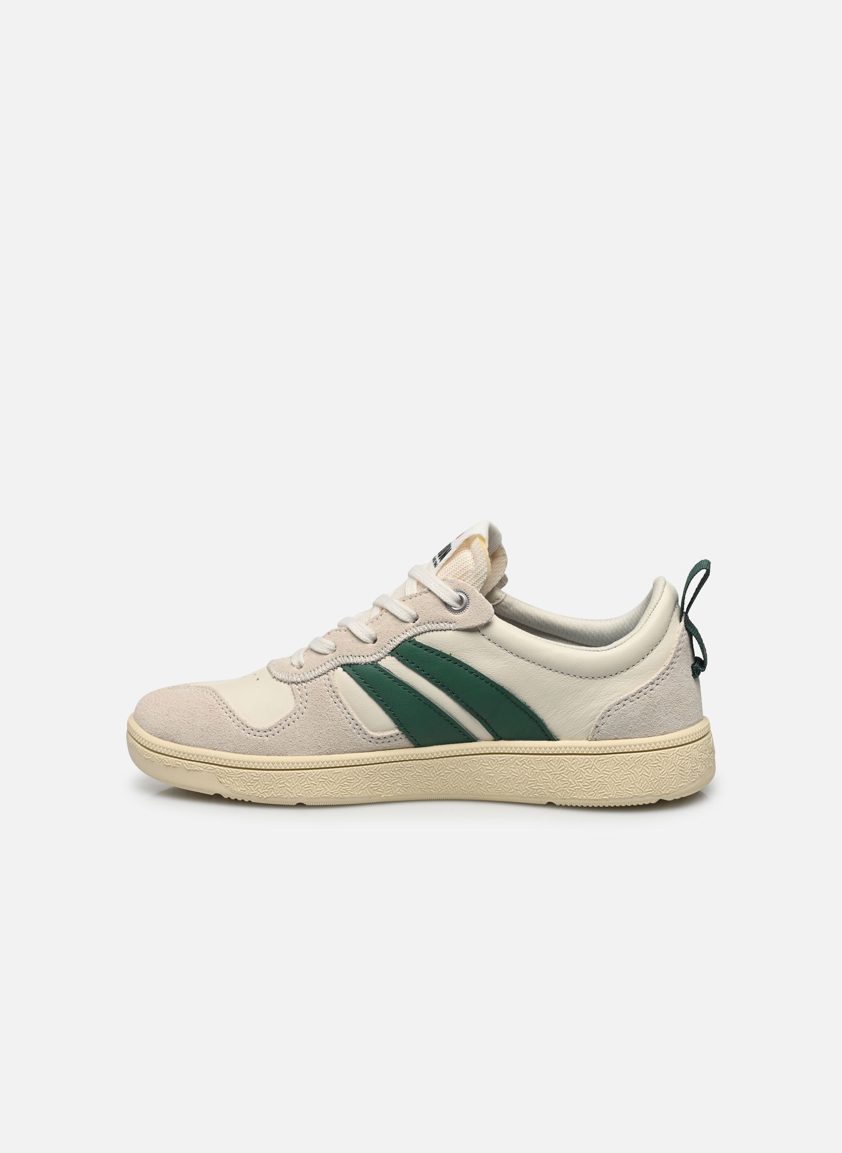 Sneakers Pallacup Flame Lth W dames wit Palladium Sneakers Pallacup Flame Lth W dames wit CREAM - FOLIAGE GREEN