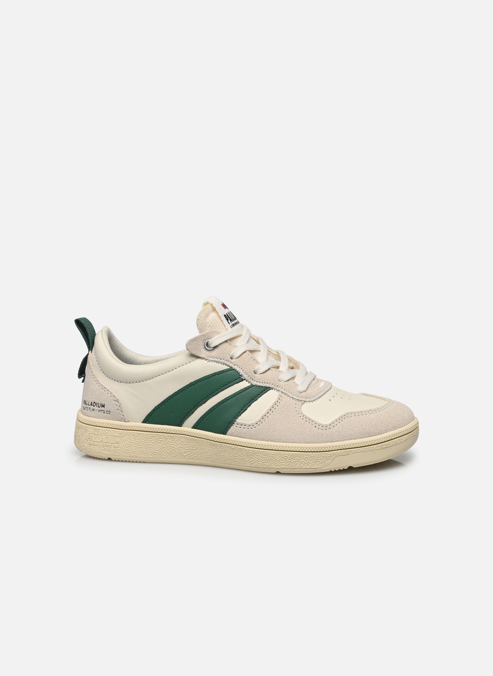 Sneakers Pallacup Flame Lth W dames wit Palladium Sneakers Pallacup Flame Lth W dames wit CREAM - FOLIAGE GREEN