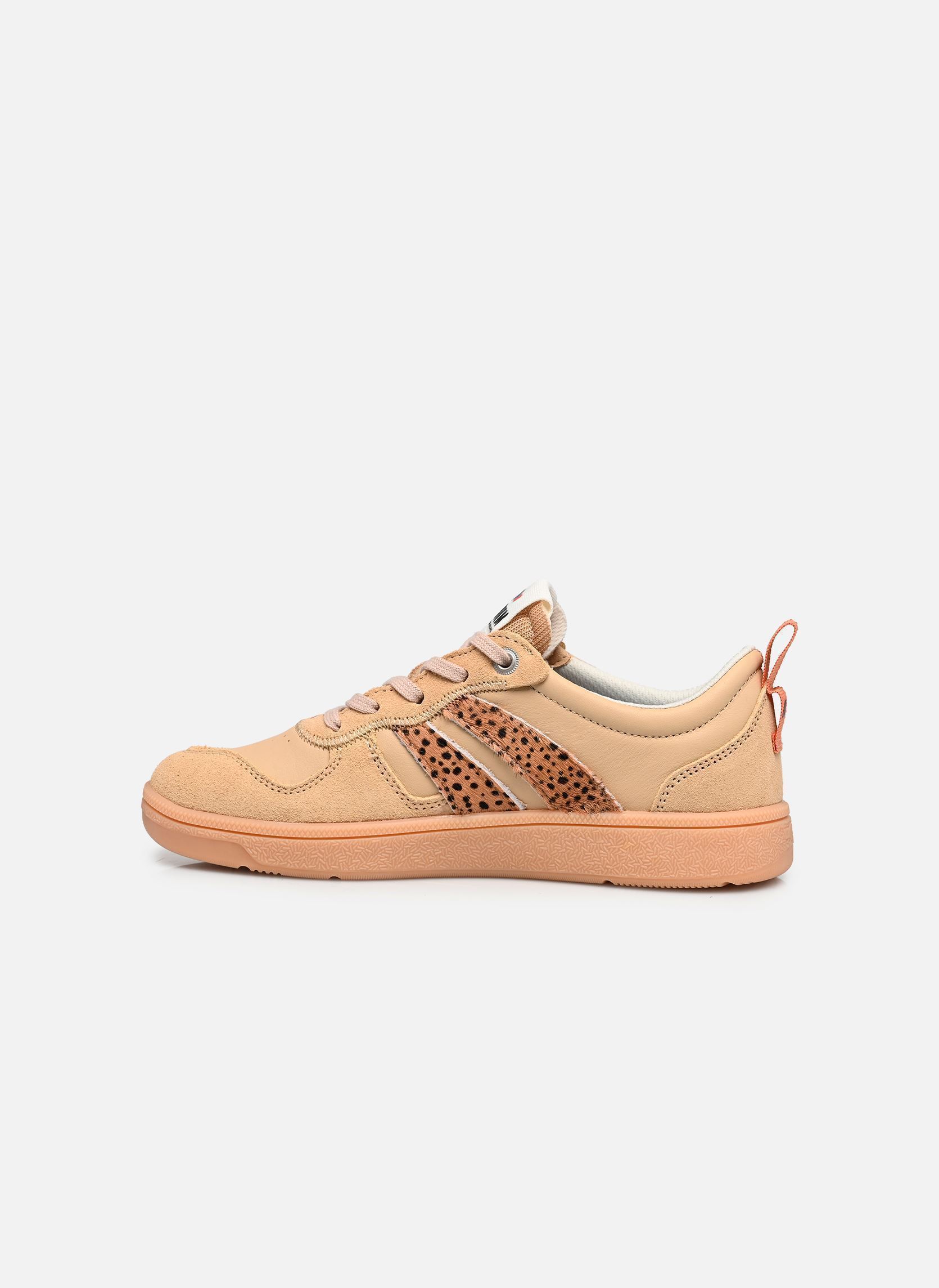 Niedrige Sneaker PALLACUP FLAME LTH damen beige Palladium Niedrige Sneaker PALLACUP FLAME LTH damen beige WARM SAND