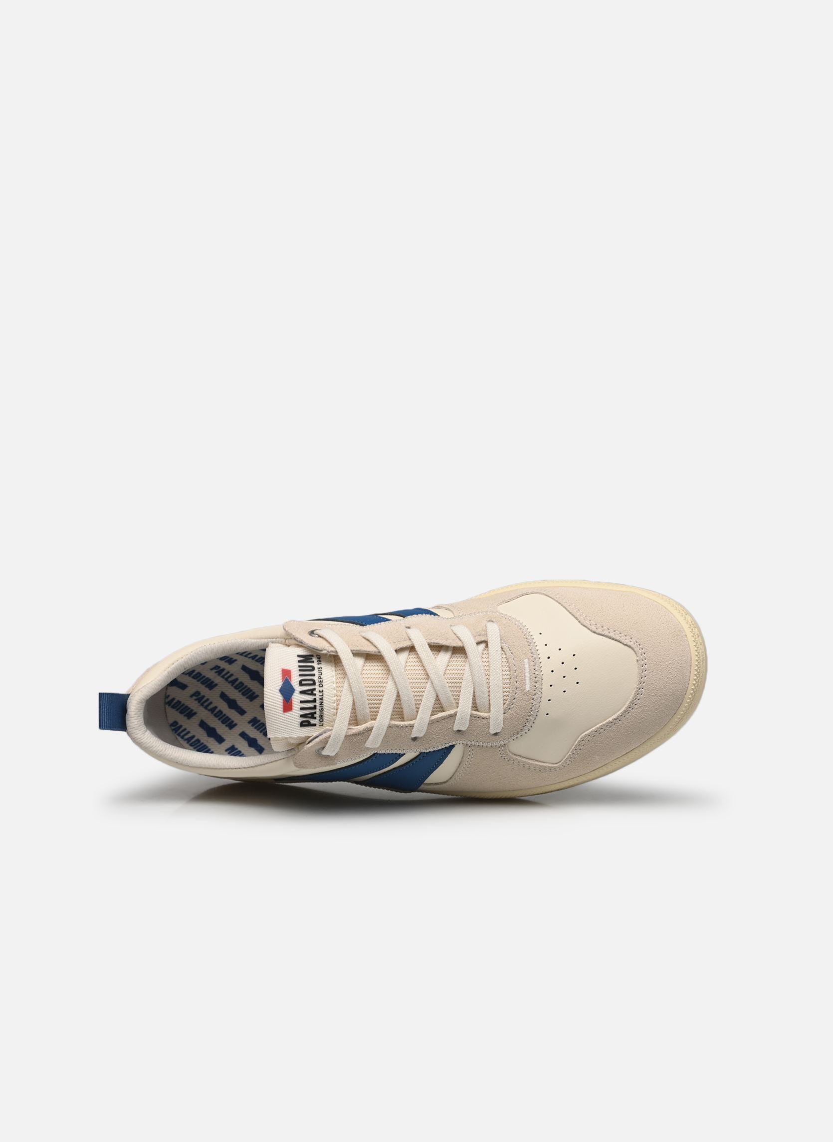 Sneakers PALLACUP FLAME LTH heren wit Palladium Sneakers PALLACUP FLAME LTH heren wit CREAM/OLYMPIANBLU