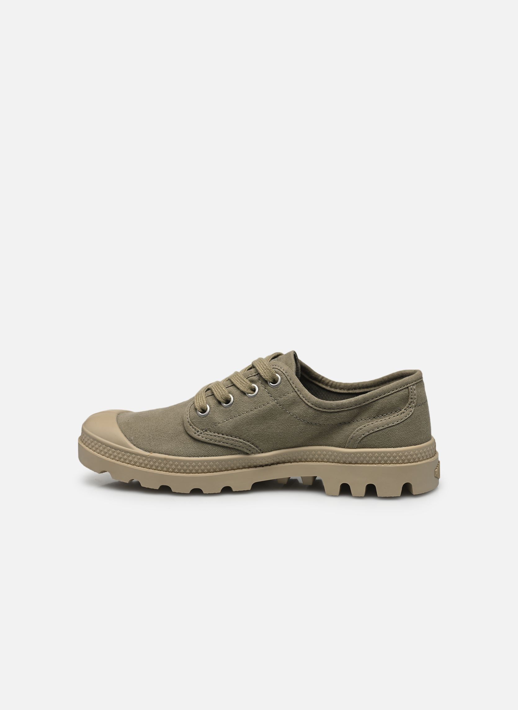 Baskets toile Pampa Oxford femme vert Palladium Baskets toile Pampa Oxford femme vert VETIVER/SAFARI
