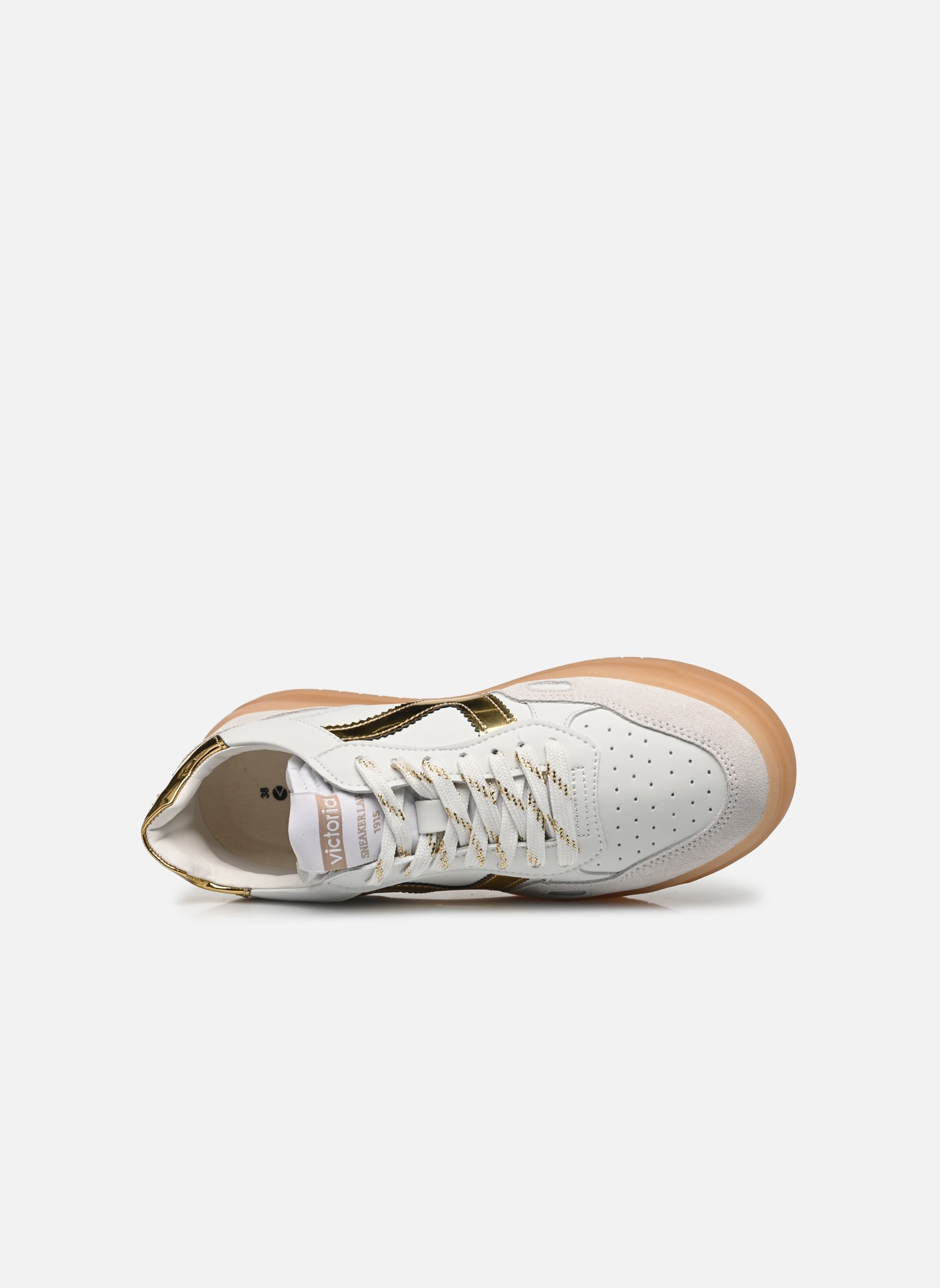 Sneakers Seúl Efecto Piel & Serraje Logo Metal donna oro e bronzo Victoria Sneakers Seúl Efecto Piel & Serraje Logo Metal donna oro e bronzo Oro