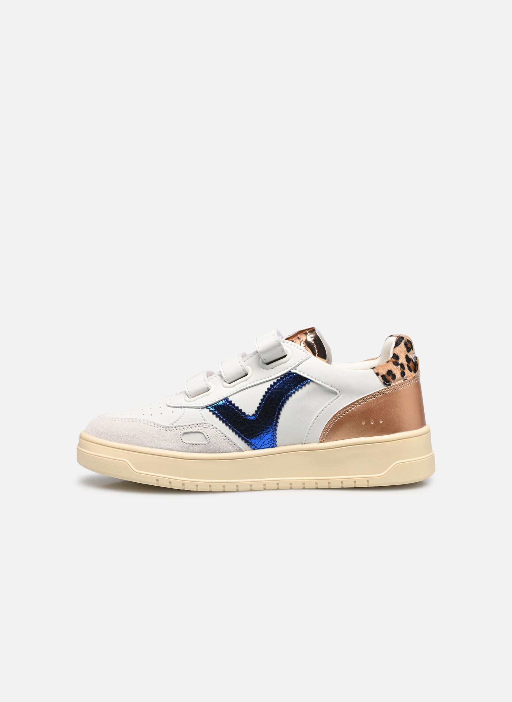 Baskets basses Seúl Tiras Efecto Piel, Serraje & Animal femme blanc Victoria Baskets basses Seúl Tiras Efecto Piel, Serraje & Animal femme blanc Azul