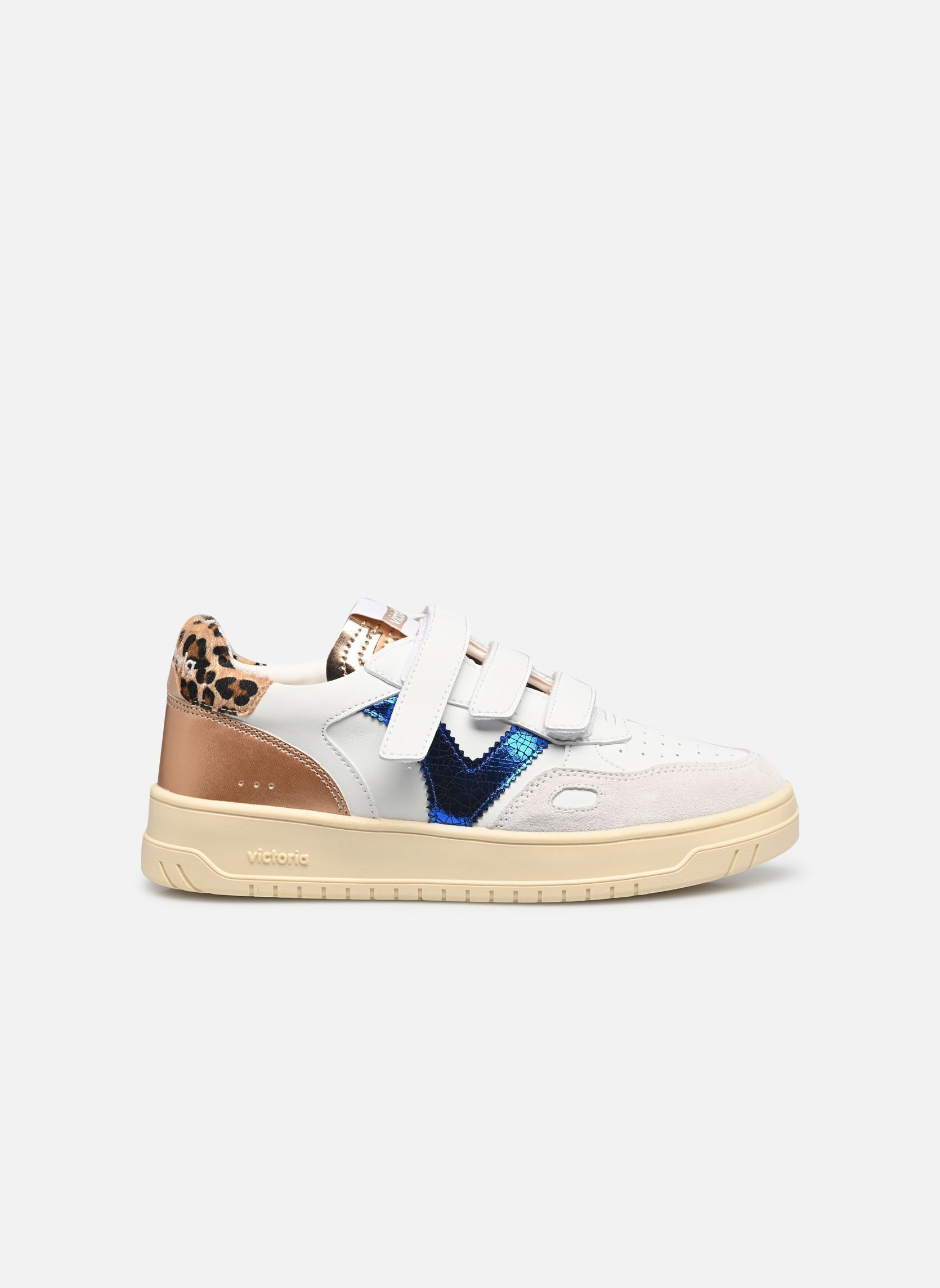 Baskets basses Seúl Tiras Efecto Piel, Serraje & Animal femme blanc Victoria Baskets basses Seúl Tiras Efecto Piel, Serraje & Animal femme blanc Azul