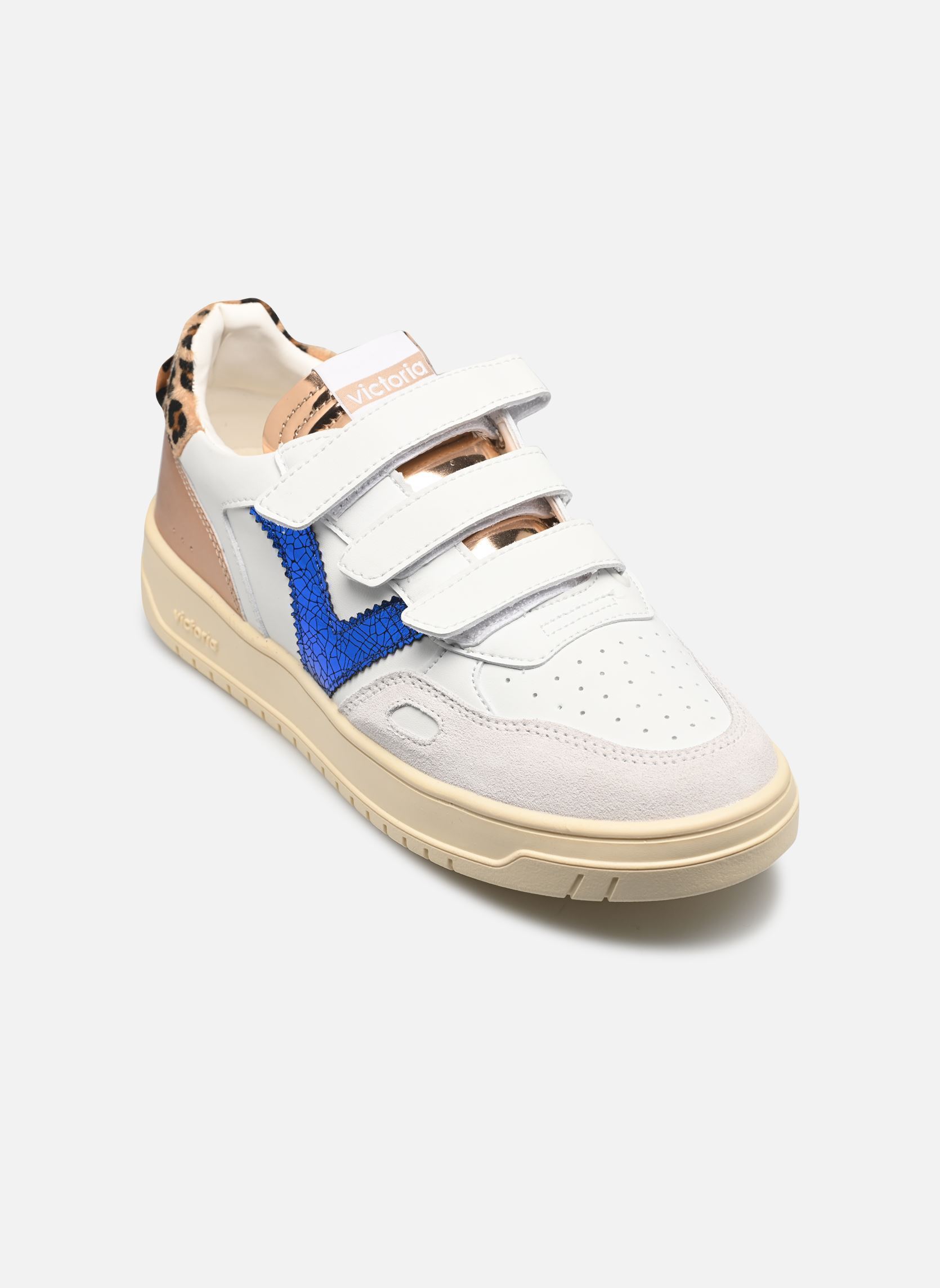Baskets basses Seúl Tiras Efecto Piel, Serraje & Animal femme blanc Victoria Baskets basses Seúl Tiras Efecto Piel, Serraje & Animal femme blanc Azul