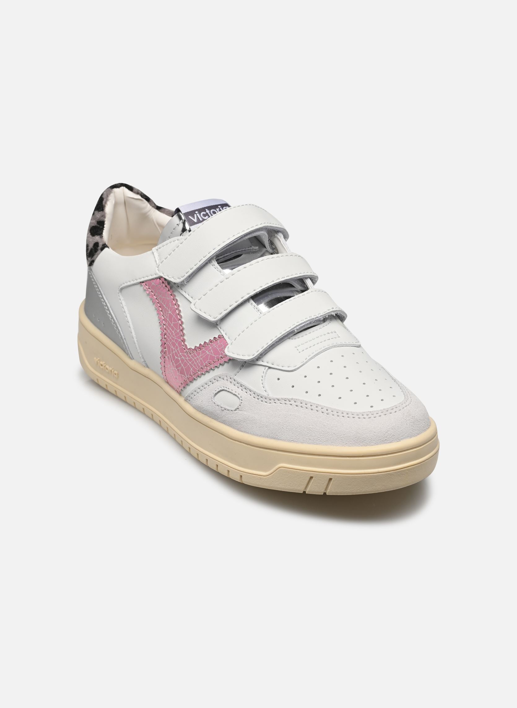Baskets basses Seúl Tiras Efecto Piel, Serraje & Animal femme blanc Victoria Baskets basses Seúl Tiras Efecto Piel, Serraje & Animal femme blanc Rosa