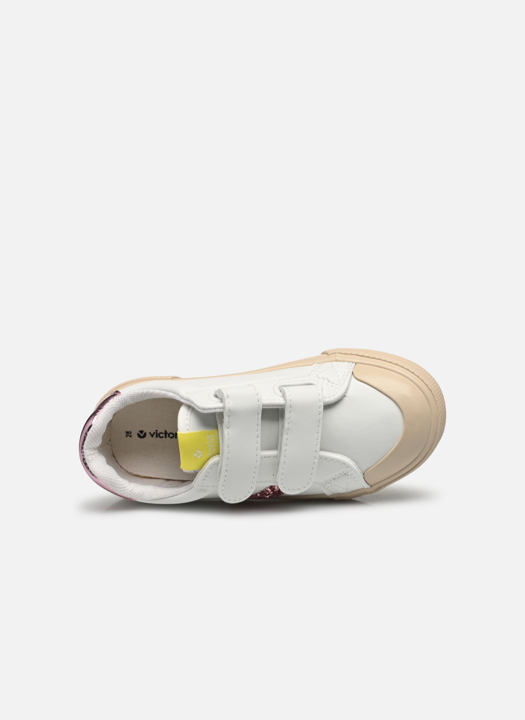 Baskets Tribu Tiras Efecto Piel fille blanc Victoria Baskets Tribu Tiras Efecto Piel fille blanc PETALO