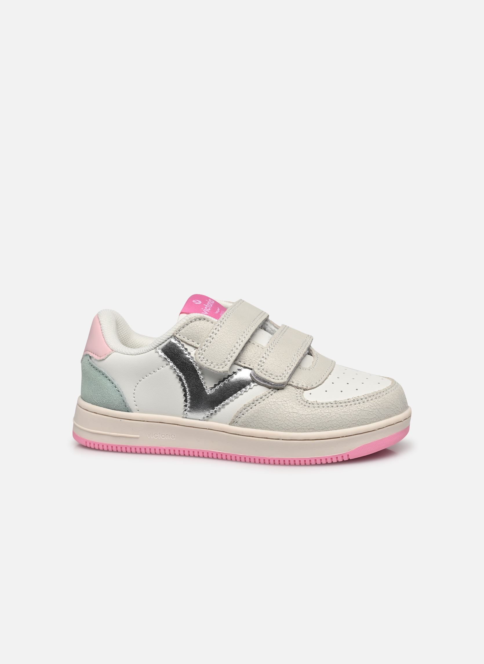 Baskets Tiempo Tiras Serraje Craquelado fille blanc Victoria Baskets Tiempo Tiras Serraje Craquelado fille blanc Rosa