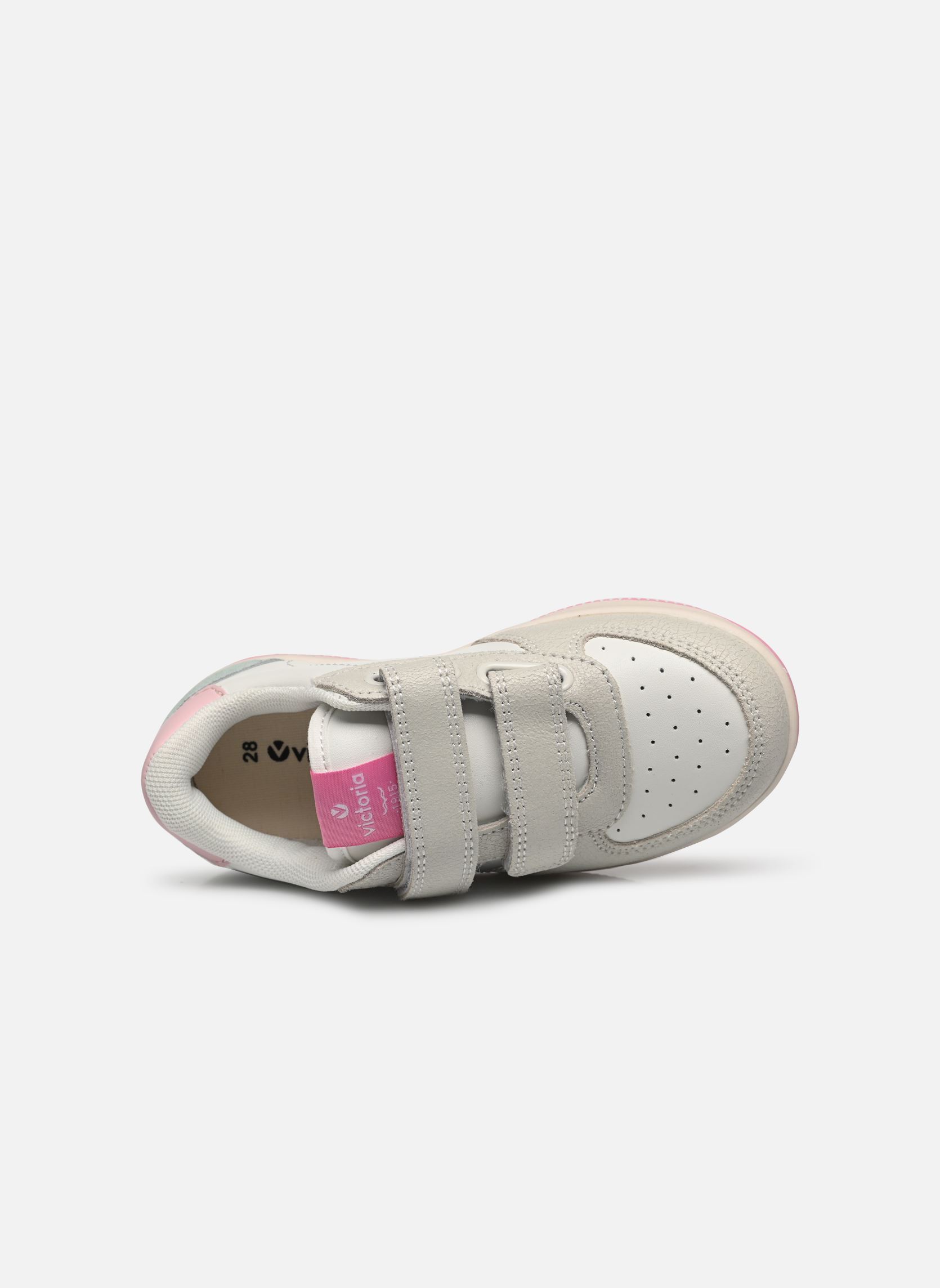 Baskets Tiempo Tiras Serraje Craquelado fille blanc Victoria Baskets Tiempo Tiras Serraje Craquelado fille blanc Rosa