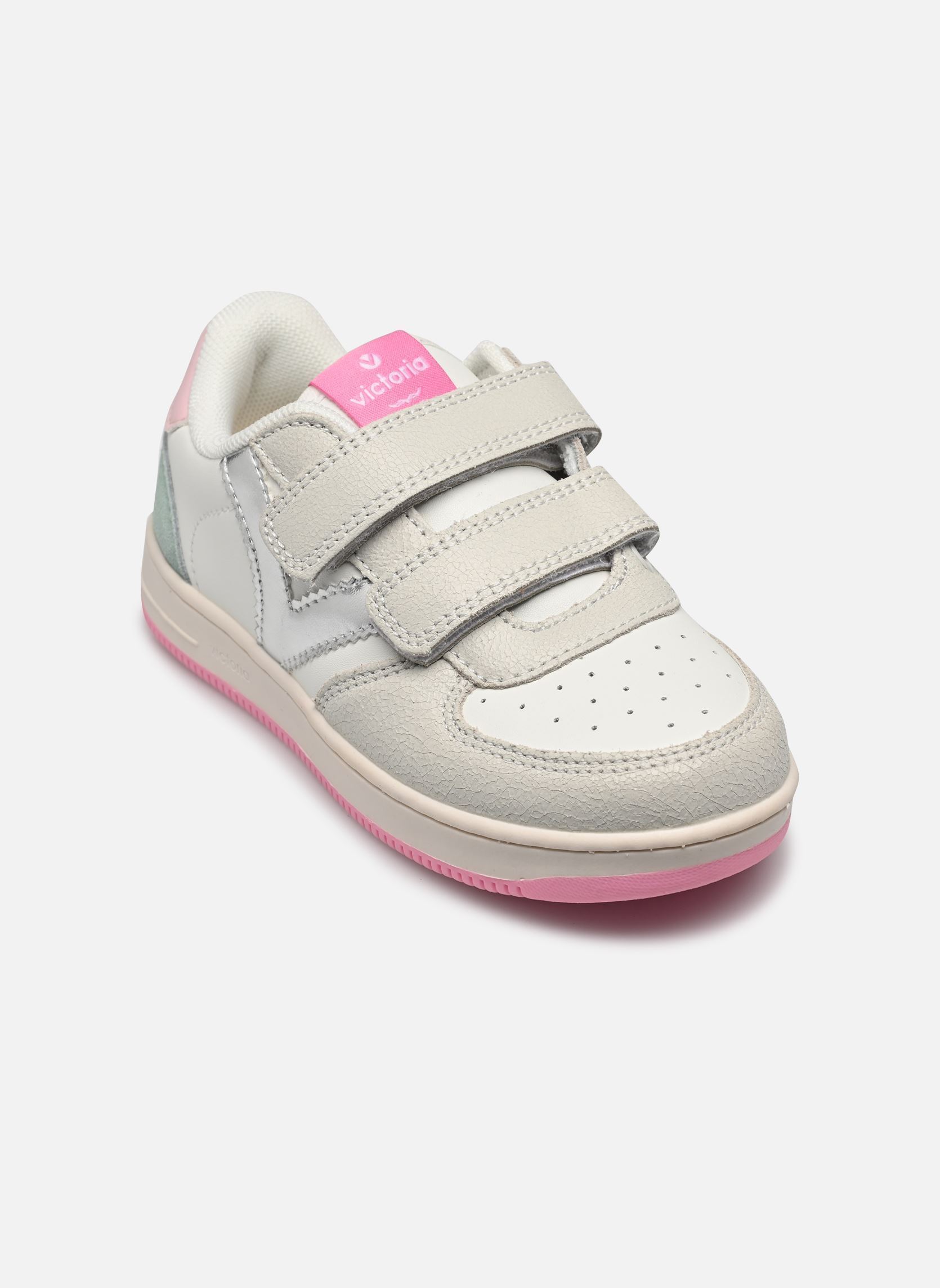 Baskets Tiempo Tiras Serraje Craquelado fille blanc Victoria Baskets Tiempo Tiras Serraje Craquelado fille blanc Rosa