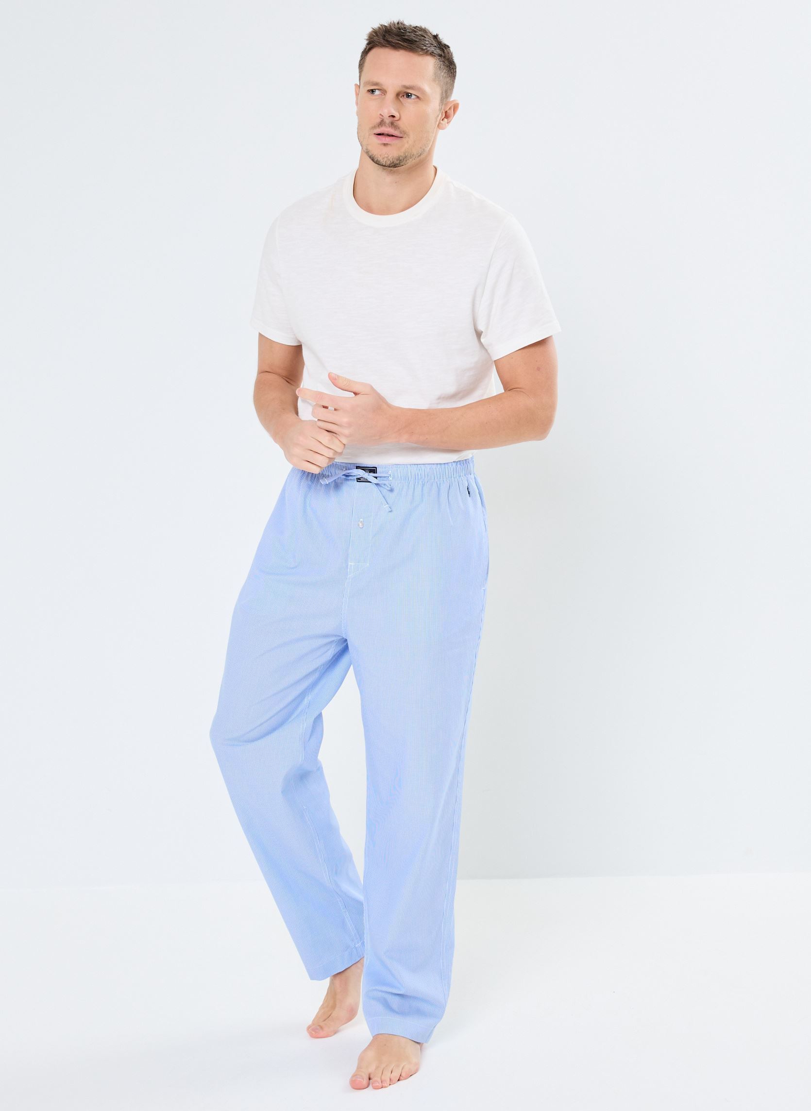 Joggingbroeken Pj Pant-Pant-Sleep Bottom 714520697 heren blauw Polo Ralph Lauren Joggingbroeken Pj Pant-Pant-Sleep Bottom 714520697 heren blauw LIGHT BLUE MINI GINGHAM