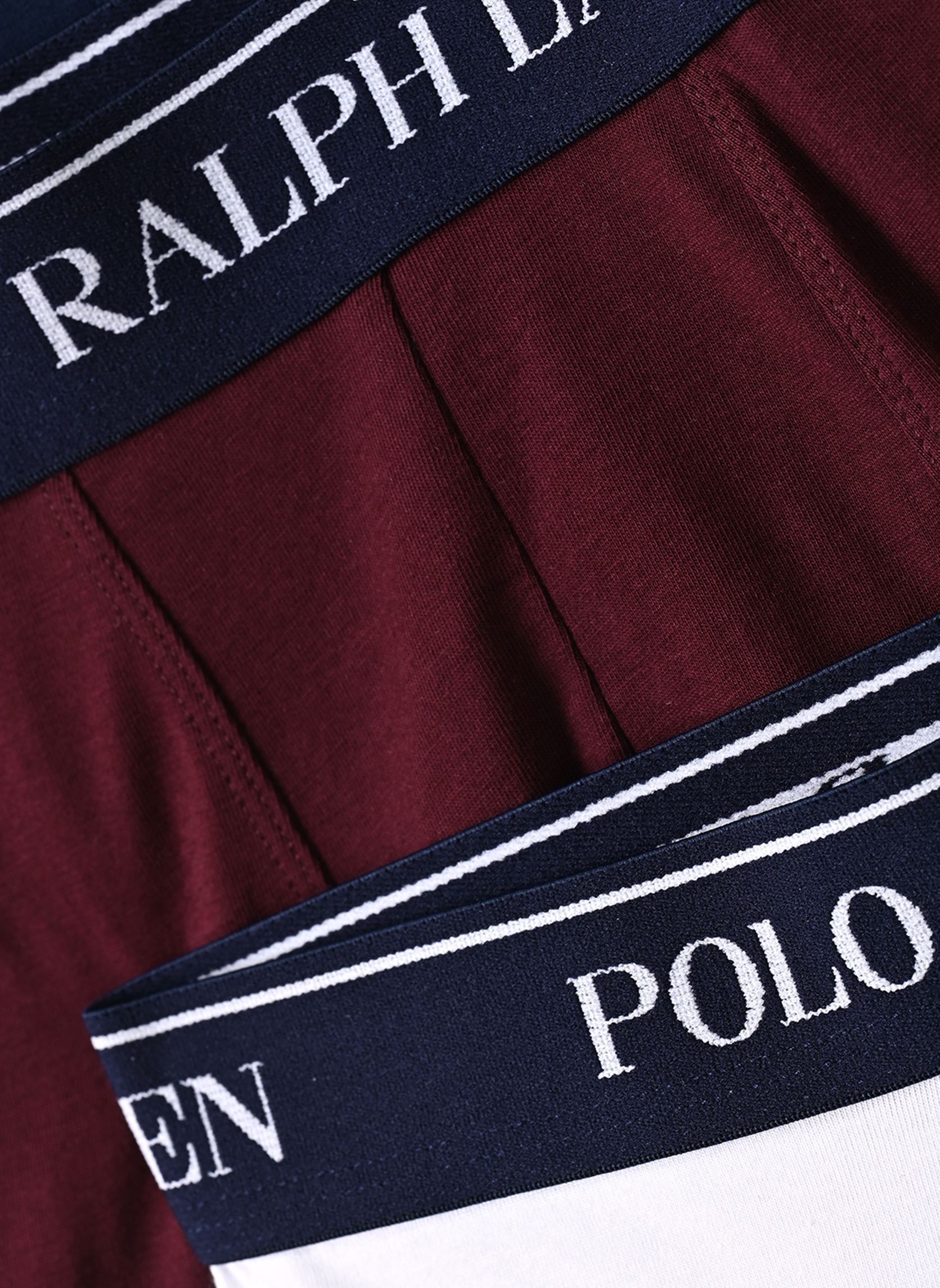 Boxers 5 Slips-Boxers Classiques Coton Stretch homme blanc Polo Ralph Lauren Boxers 5 Slips-Boxers Classiques Coton Stretch homme blanc 5PK NVY/GRY/GRN/WINE/WHT