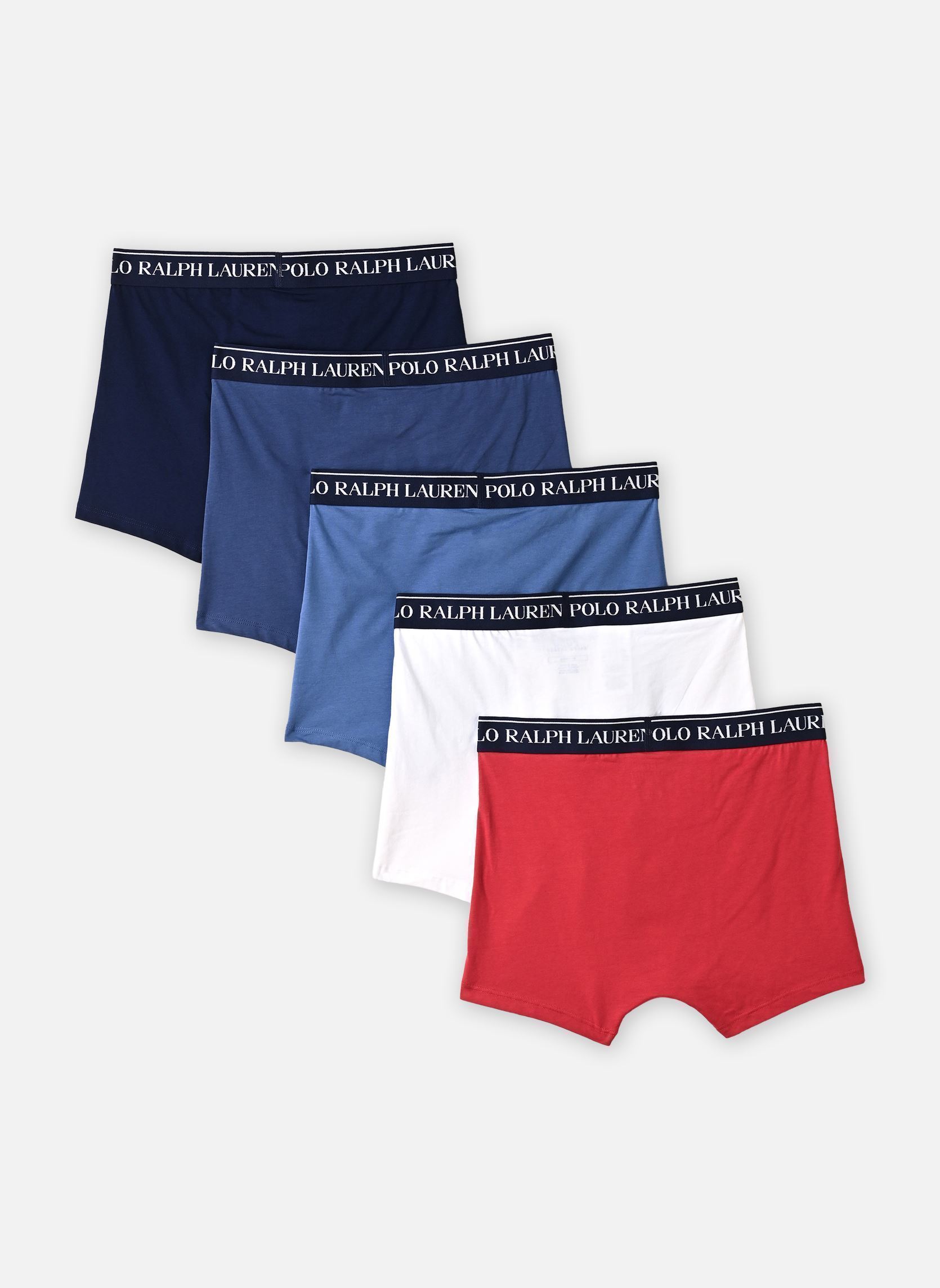 Boxers 5 Slips-Boxers Classiques Coton Stretch homme multicolore Polo Ralph Lauren Boxers 5 Slips-Boxers Classiques Coton Stretch homme multicolore 5PK WHT/CHLI/BSTBLU/LNVY/NPNVY