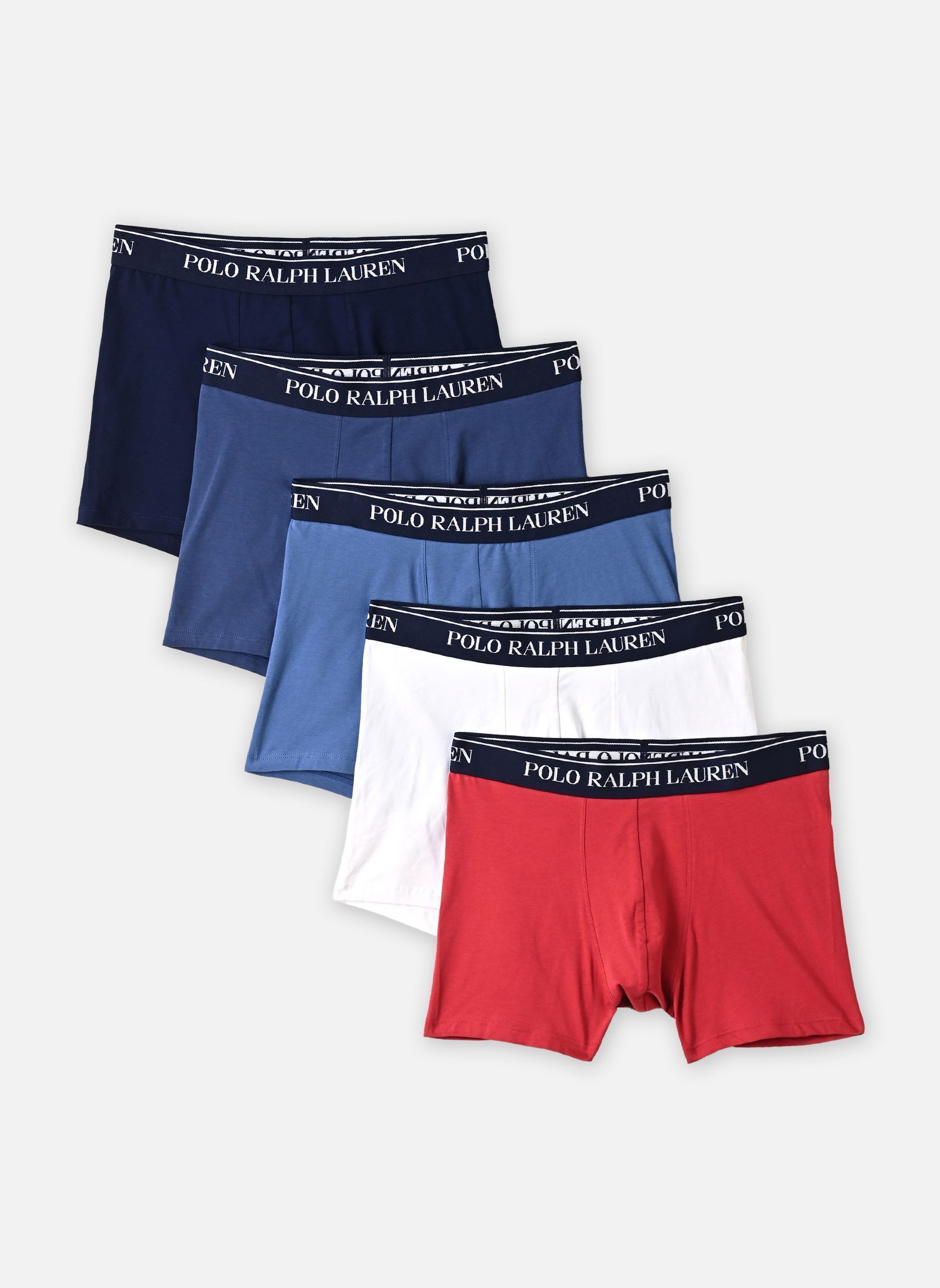 Boxers 5 Slips-Boxers Classiques Coton Stretch homme multicolore Polo Ralph Lauren Boxers 5 Slips-Boxers Classiques Coton Stretch homme multicolore 5PK WHT/CHLI/BSTBLU/LNVY/NPNVY