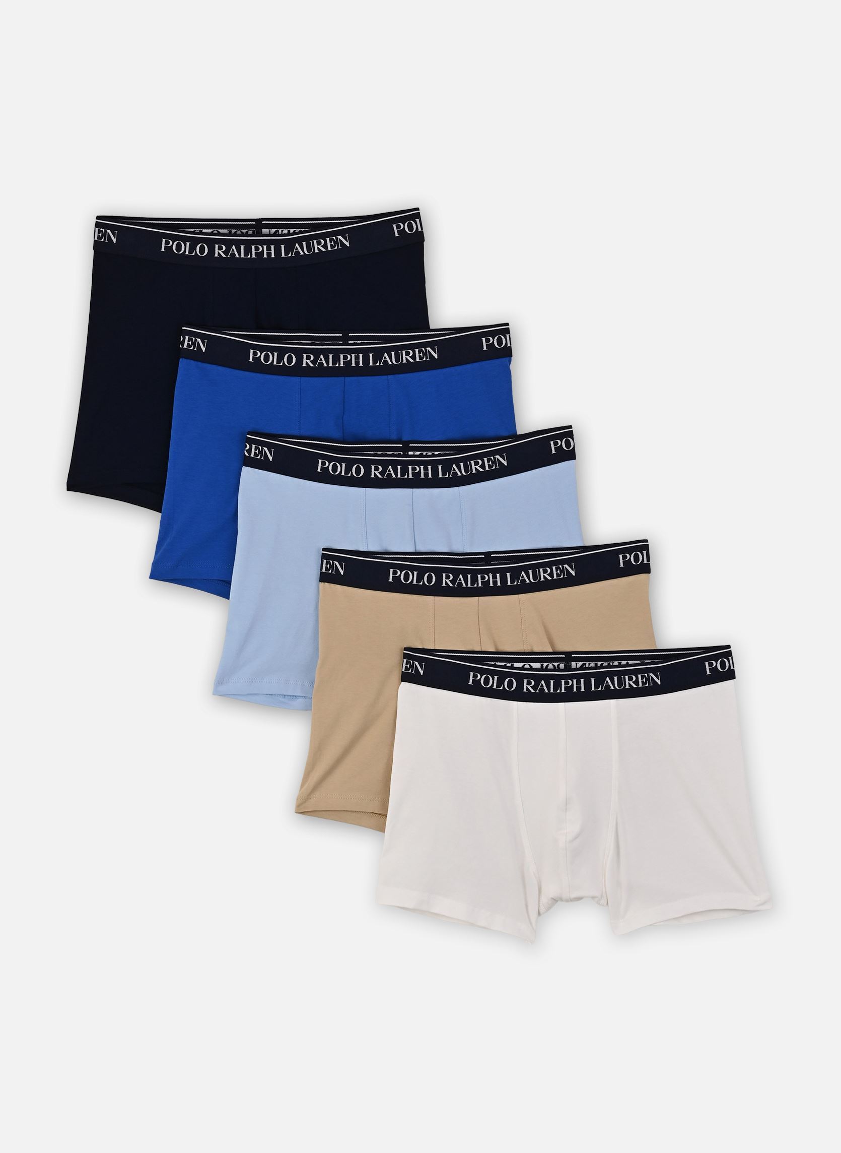 Vêtements Polo Ralph Lauren 5 Slips Boxers Classiques Coton Stretch pour Homme