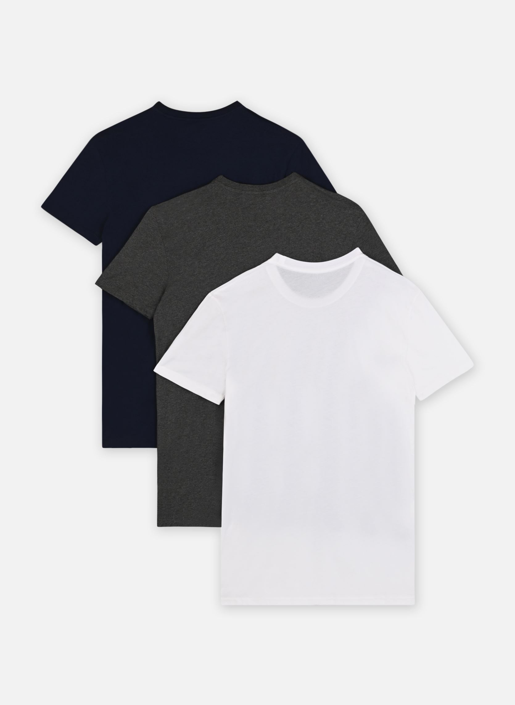 Sous-vêtements de sport Lot De 3 Maillots Cintrés À Col Rond homme multicolore Polo Ralph Lauren Sous-vêtements de sport Lot De 3 Maillots Cintrés À Col Rond homme multicolore 3PK NAVY/BRCLY HTHR/WHITE