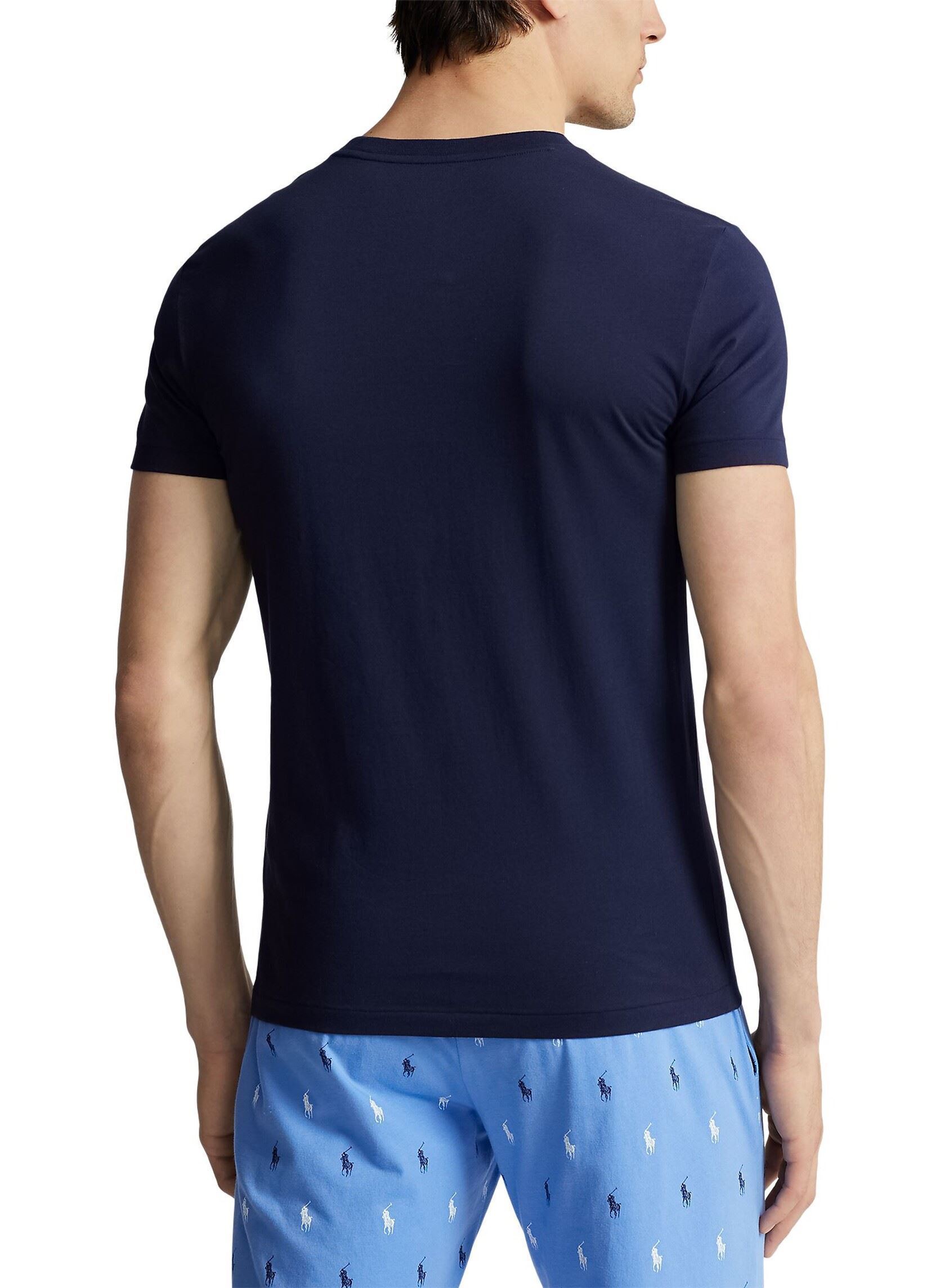 Sous-vêtements de sport Lot De 3 Maillots Cintrés À Col Rond homme bleu Polo Ralph Lauren Sous-vêtements de sport Lot De 3 Maillots Cintrés À Col Rond homme bleu 3PK CRS NAVY/LT NAVY/ELT BLUE
