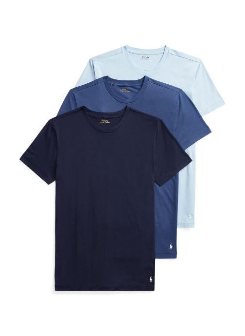 Polo Ralph Lauren Sportondergoed Lot De 3 Maillots Cintrés À Col Rond heren blauw