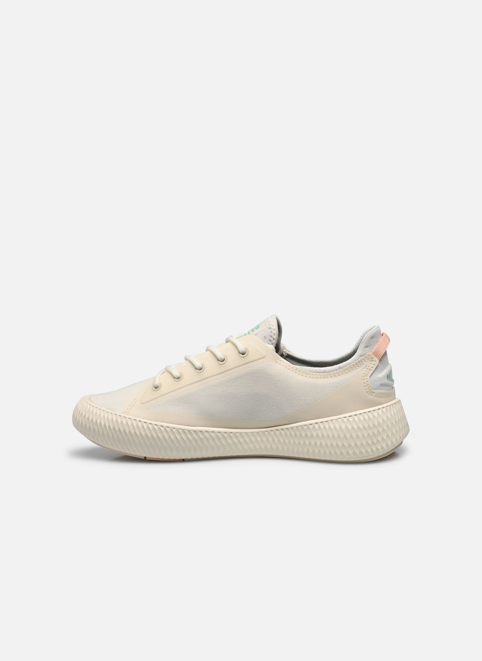 Baskets toile Pallanova Cvs femme beige Palladium Baskets toile Pallanova Cvs femme beige CREAM WHITE