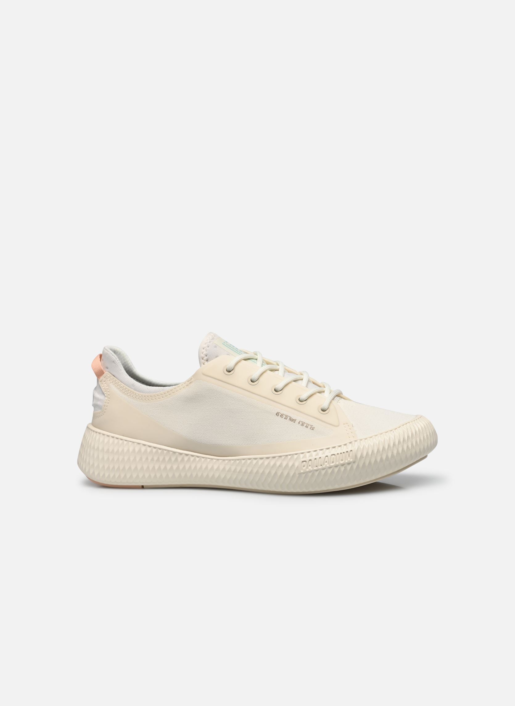 Baskets toile Pallanova Cvs femme beige Palladium Baskets toile Pallanova Cvs femme beige CREAM WHITE