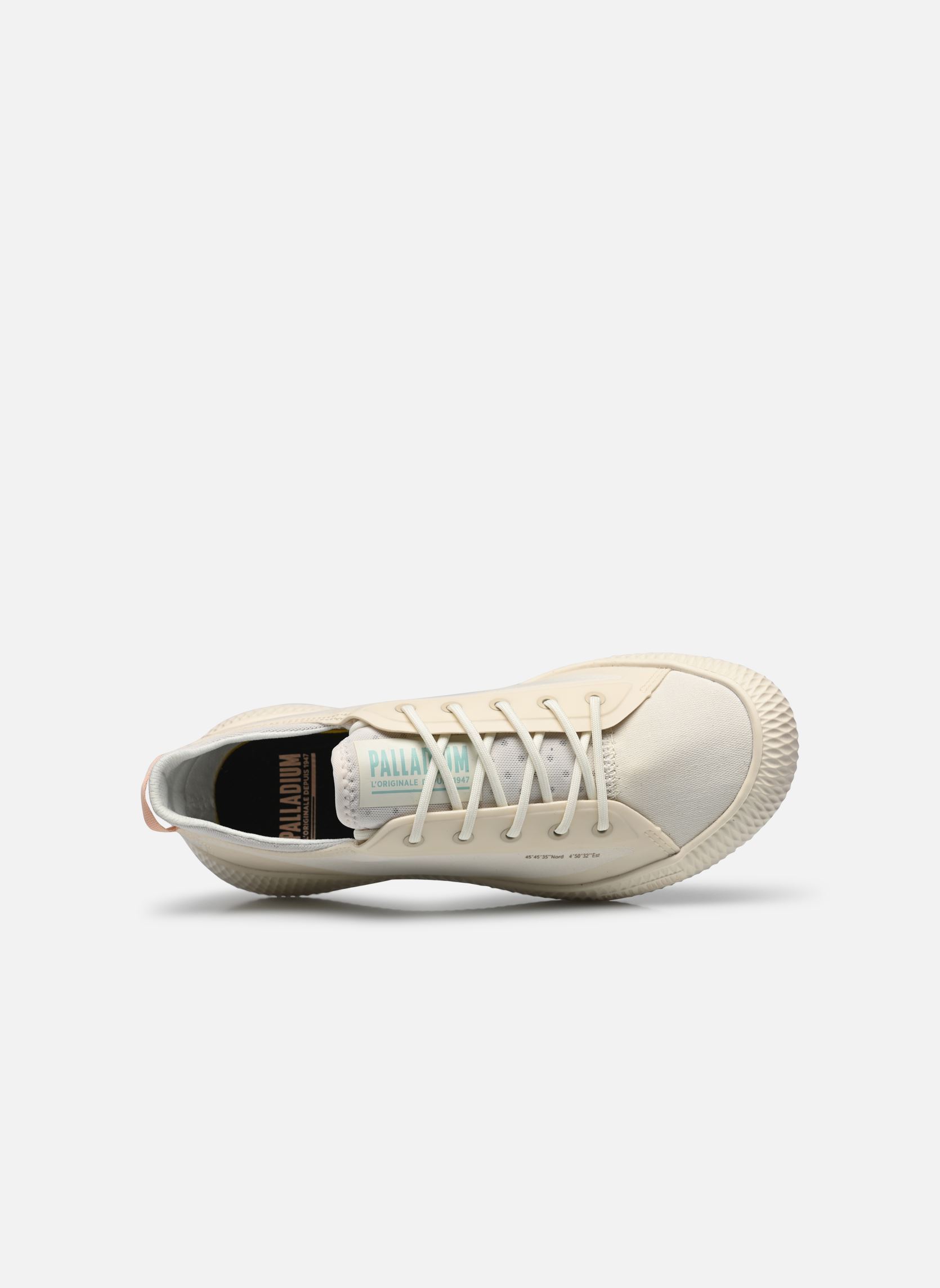 Baskets toile Pallanova Cvs femme beige Palladium Baskets toile Pallanova Cvs femme beige CREAM WHITE