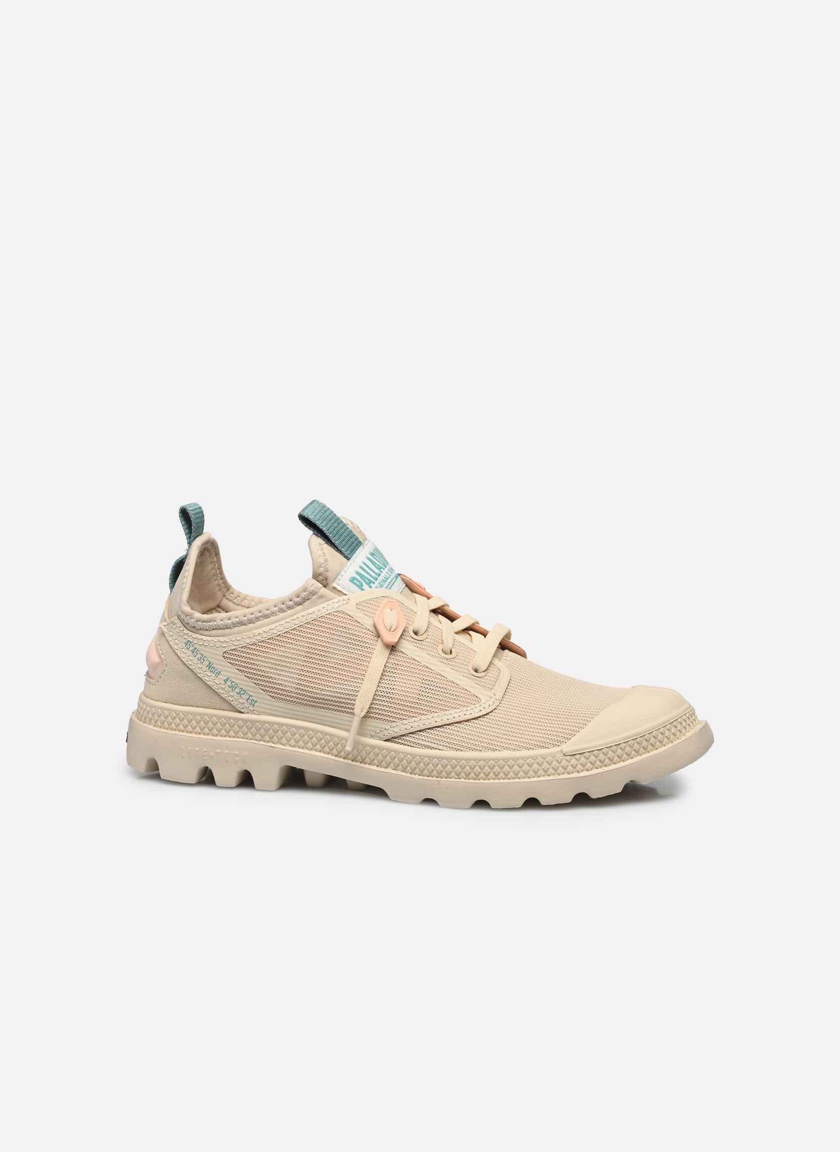 Print sneakers Pampa Lt Travl Lo Vt dames beige Palladium Print sneakers Pampa Lt Travl Lo Vt dames beige ALMOND MILK