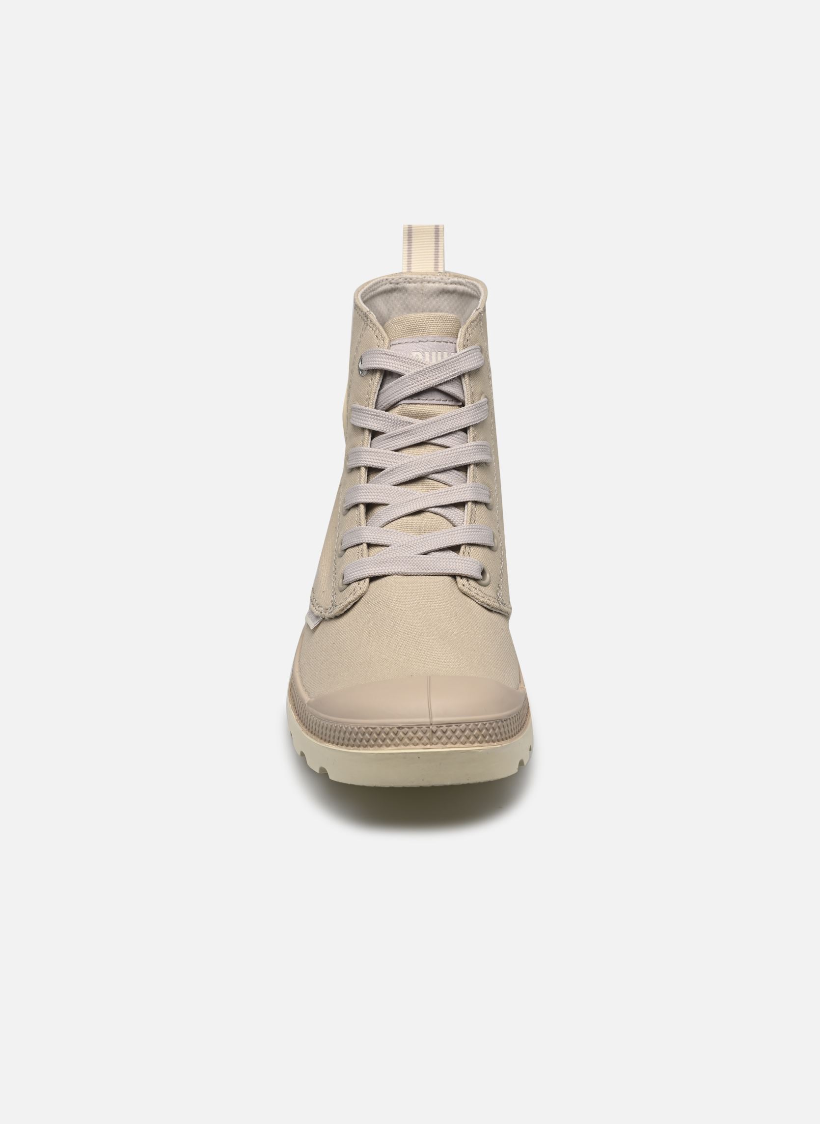 Sneakers di tela Pampa Duo Chrome donna beige Palladium Sneakers di tela Pampa Duo Chrome donna beige NATURAL GREY