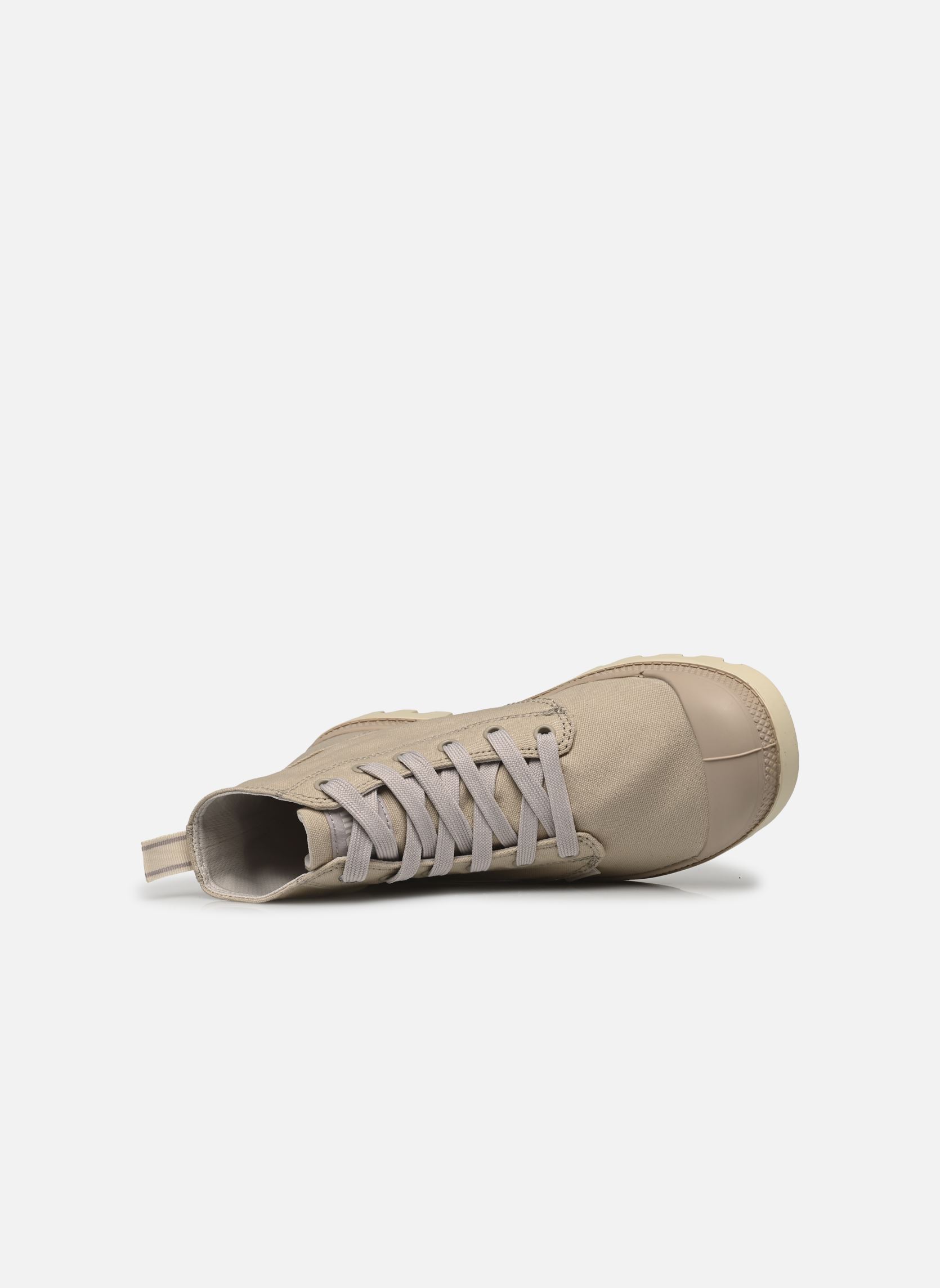 Sneakers di tela Pampa Duo Chrome donna beige Palladium Sneakers di tela Pampa Duo Chrome donna beige NATURAL GREY