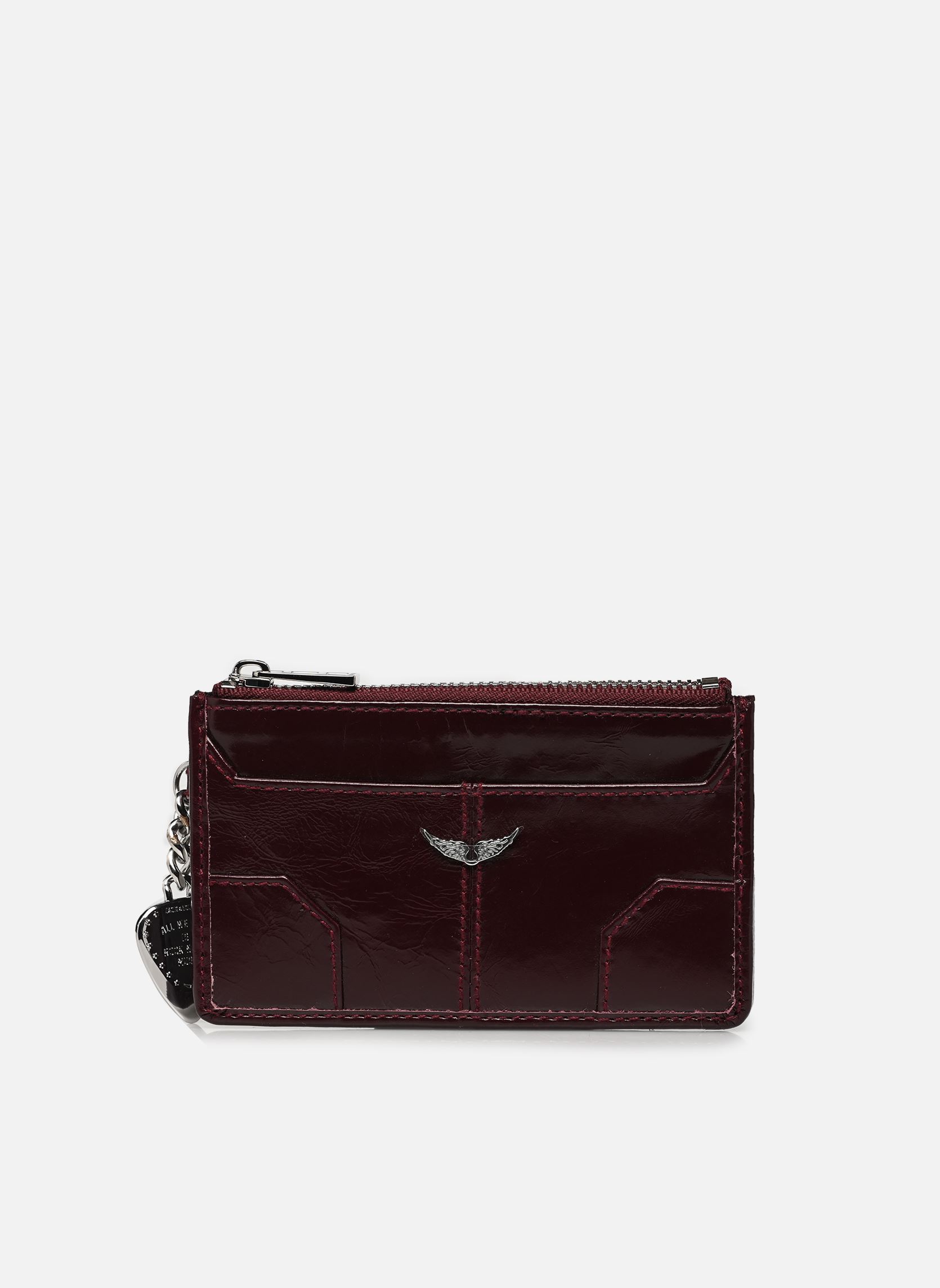 Kartenetui Sunny Card Vintage Patent damen bordeaux Zadig & Voltaire Kartenetui Sunny Card Vintage Patent damen bordeaux DEEP PURPLE