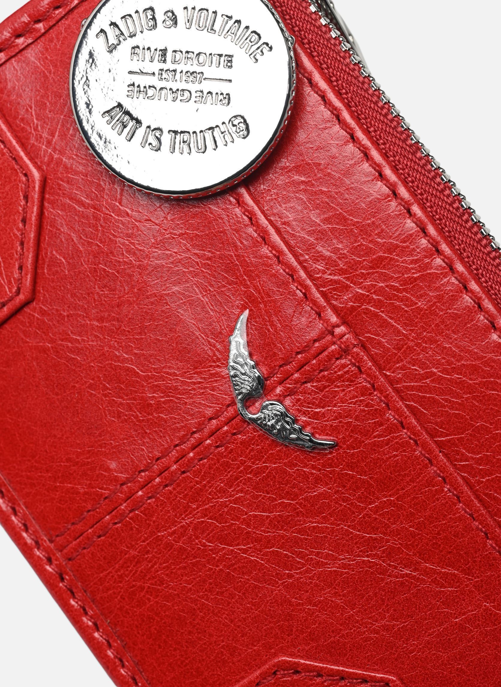 Porte-cartes Sunny Card Vintage Patent femme rouge Zadig & Voltaire Porte-cartes Sunny Card Vintage Patent femme rouge POWER