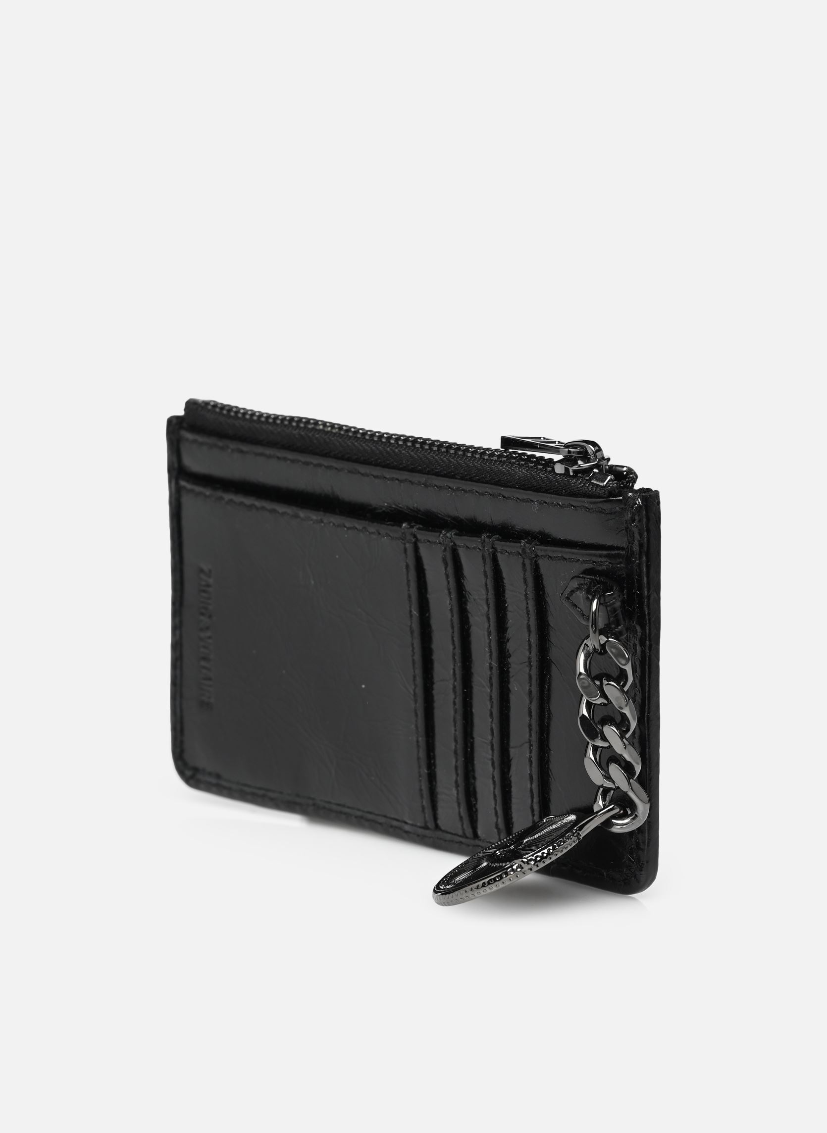 Kartenetui Sunny Card Vintage Patent damen schwarz Zadig & Voltaire Kartenetui Sunny Card Vintage Patent damen schwarz BLACK