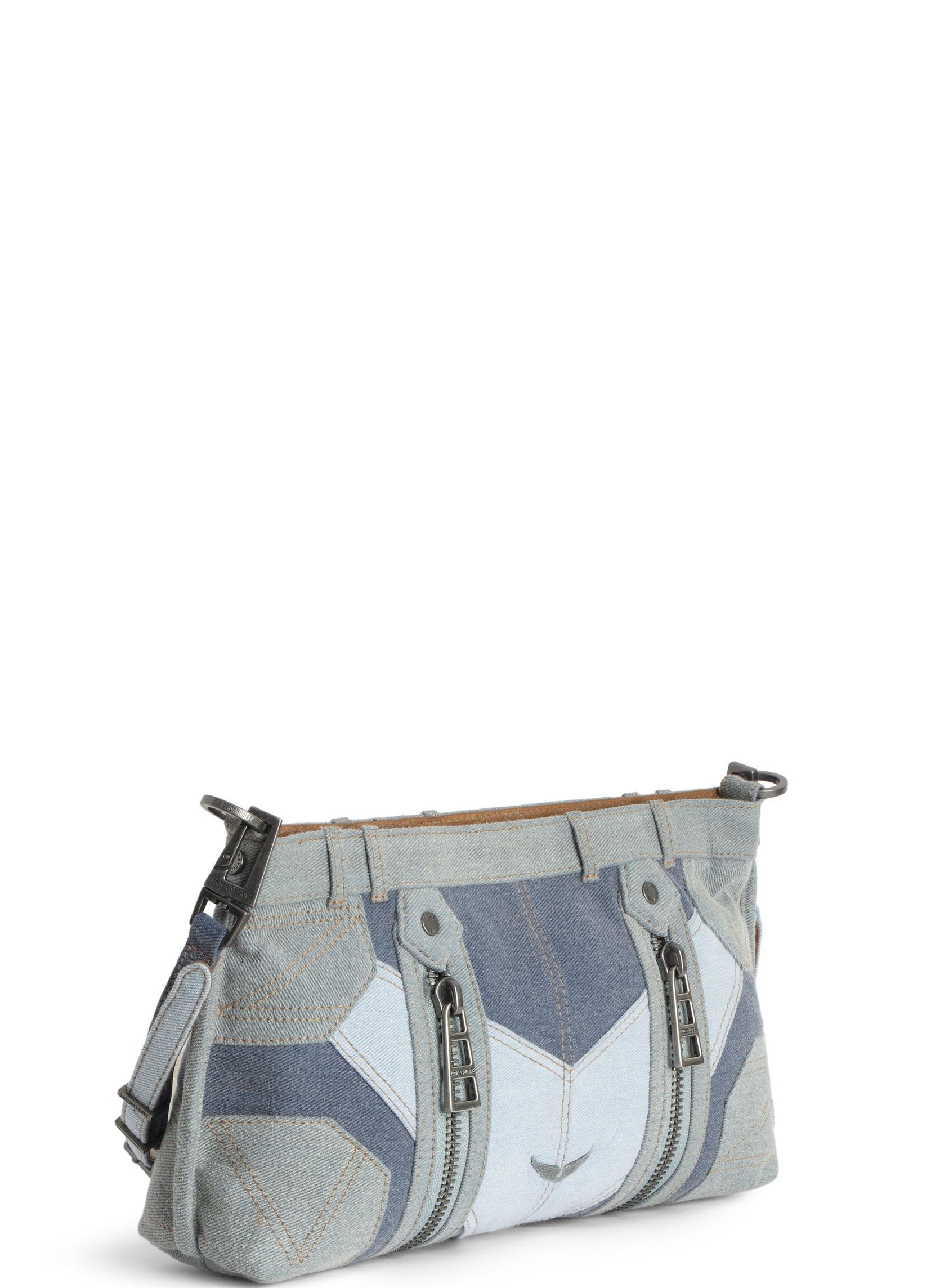 Schoudertassen Sunny Moody Denim Patchwork dames blauw Zadig & Voltaire Schoudertassen Sunny Moody Denim Patchwork dames blauw SILENT