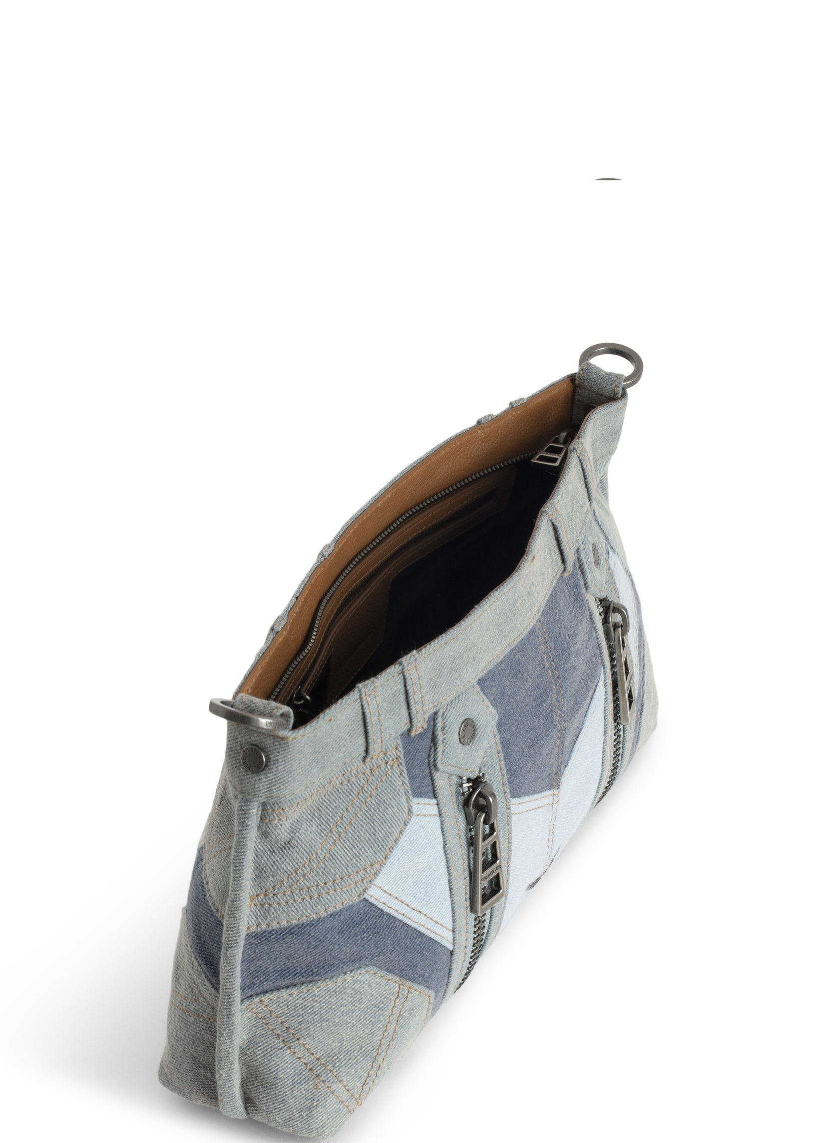 Schoudertassen Sunny Moody Denim Patchwork dames blauw Zadig & Voltaire Schoudertassen Sunny Moody Denim Patchwork dames blauw SILENT