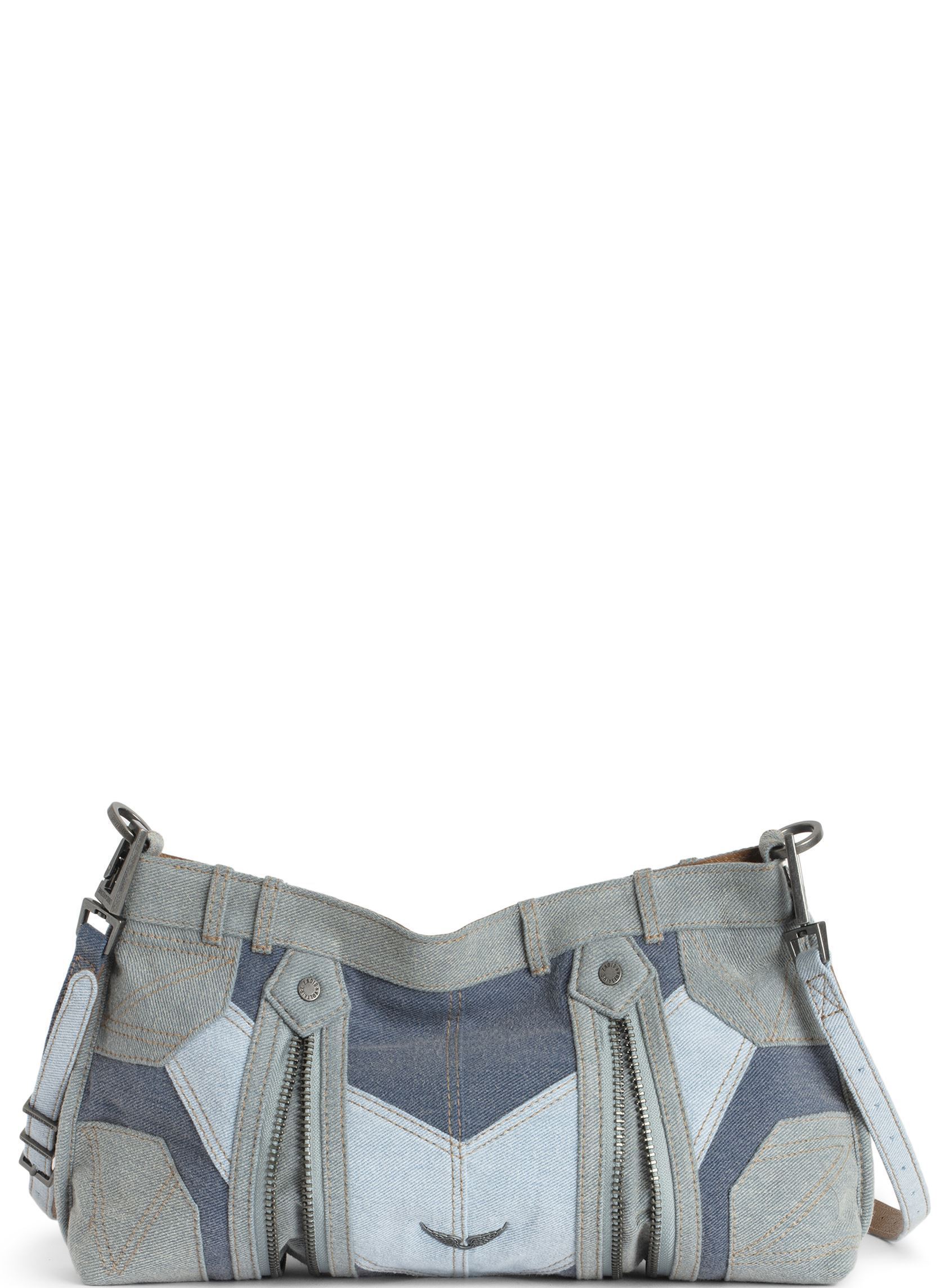 Schoudertassen Sunny Moody Denim Patchwork dames blauw Zadig & Voltaire Schoudertassen Sunny Moody Denim Patchwork dames blauw SILENT