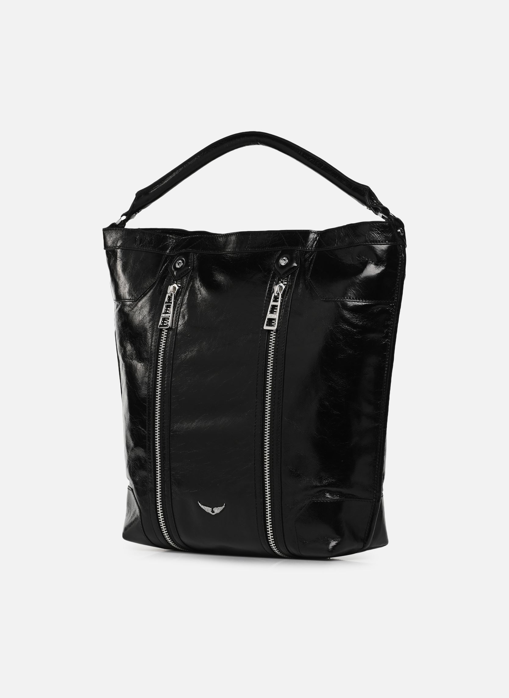 Schoudertassen Sunny Hobo Vintage Patent N dames zwart Zadig & Voltaire Schoudertassen Sunny Hobo Vintage Patent N dames zwart NOIR