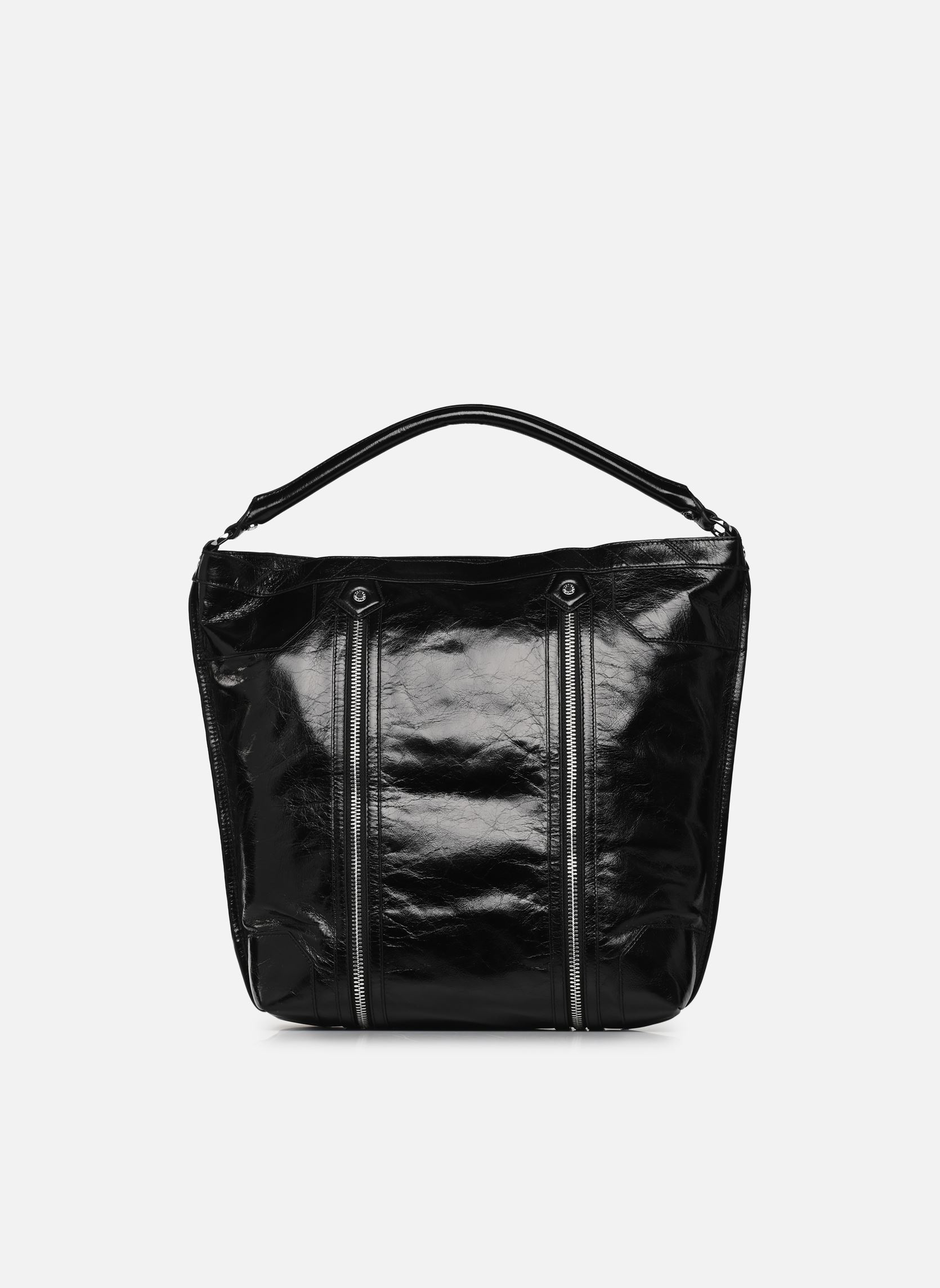 Schoudertassen Sunny Hobo Vintage Patent N dames zwart Zadig & Voltaire Schoudertassen Sunny Hobo Vintage Patent N dames zwart NOIR