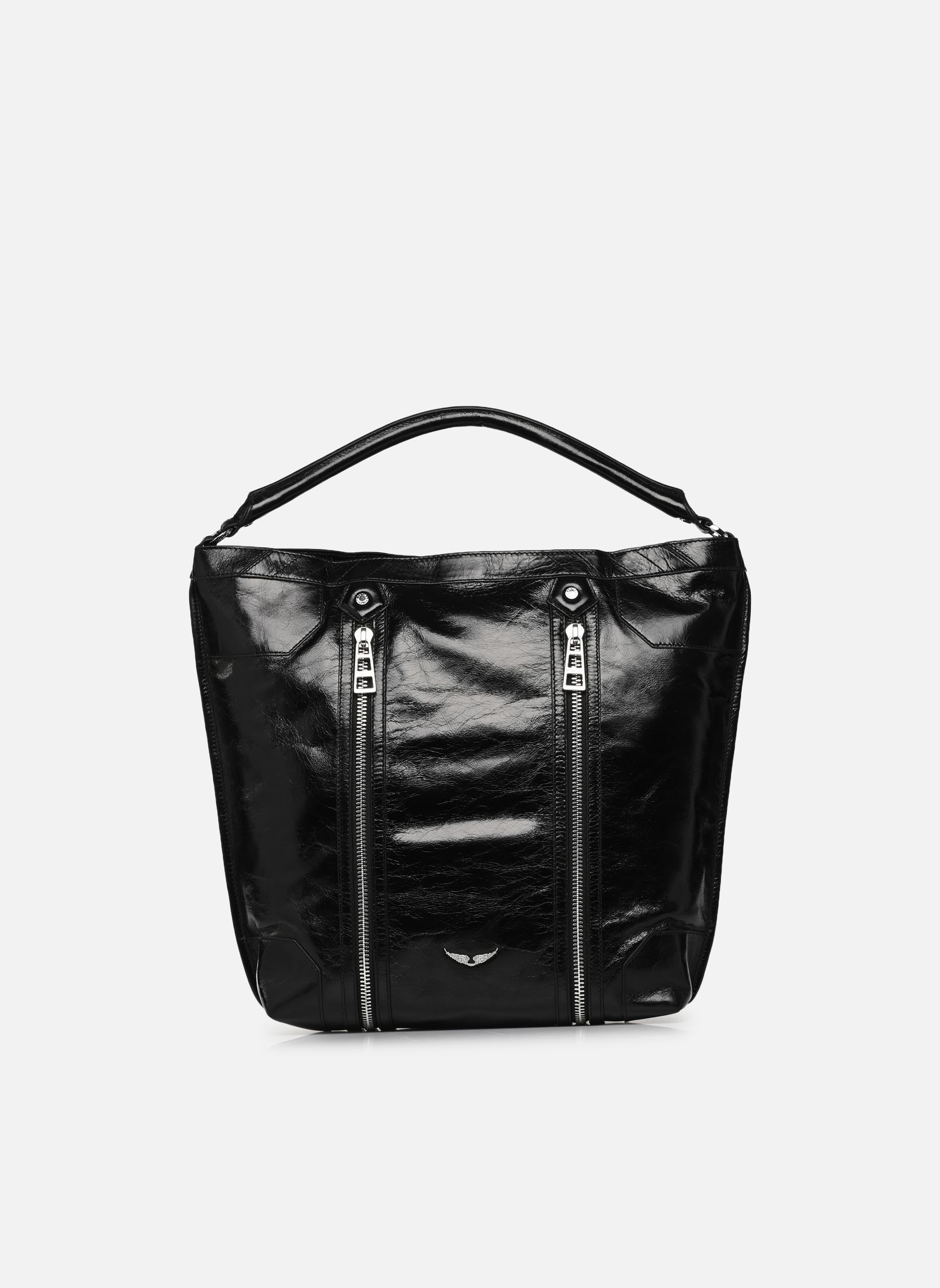 Schoudertassen Sunny Hobo Vintage Patent N dames zwart Zadig & Voltaire Schoudertassen Sunny Hobo Vintage Patent N dames zwart NOIR