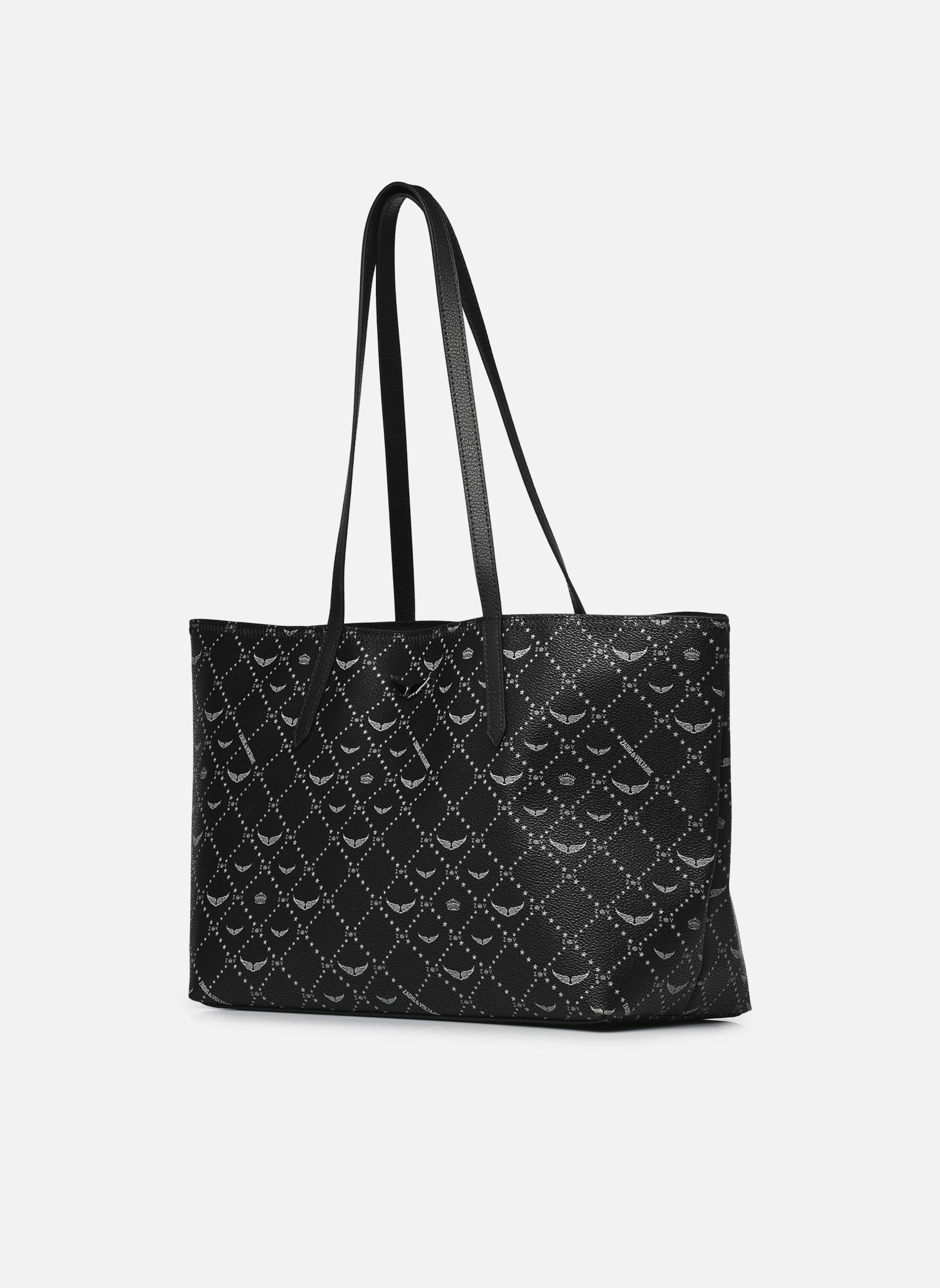 Cabas Z Shopper Monogram femme noir Zadig & Voltaire Cabas Z Shopper Monogram femme noir NOIR