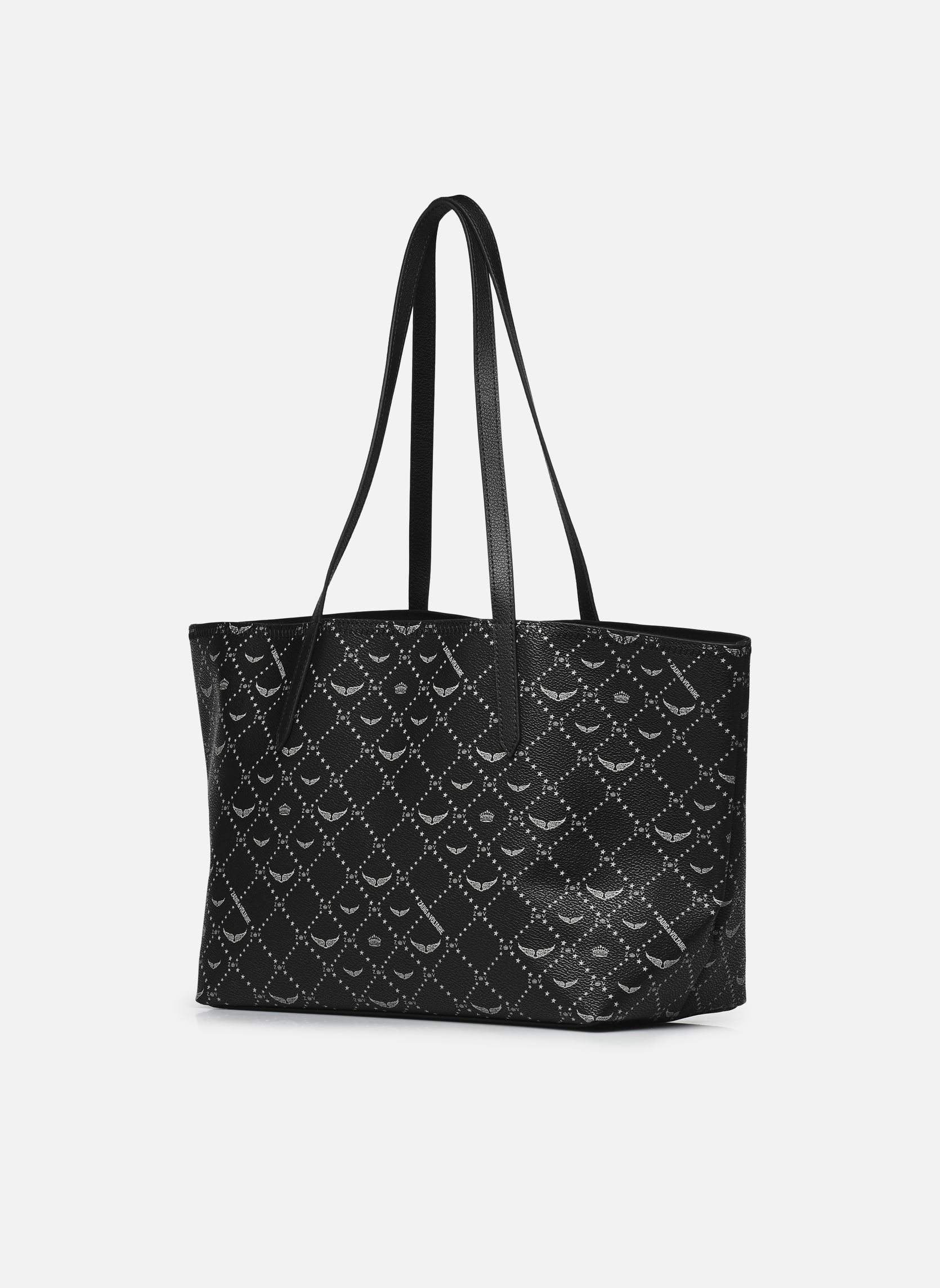 Cabas Z Shopper Monogram femme noir Zadig & Voltaire Cabas Z Shopper Monogram femme noir NOIR