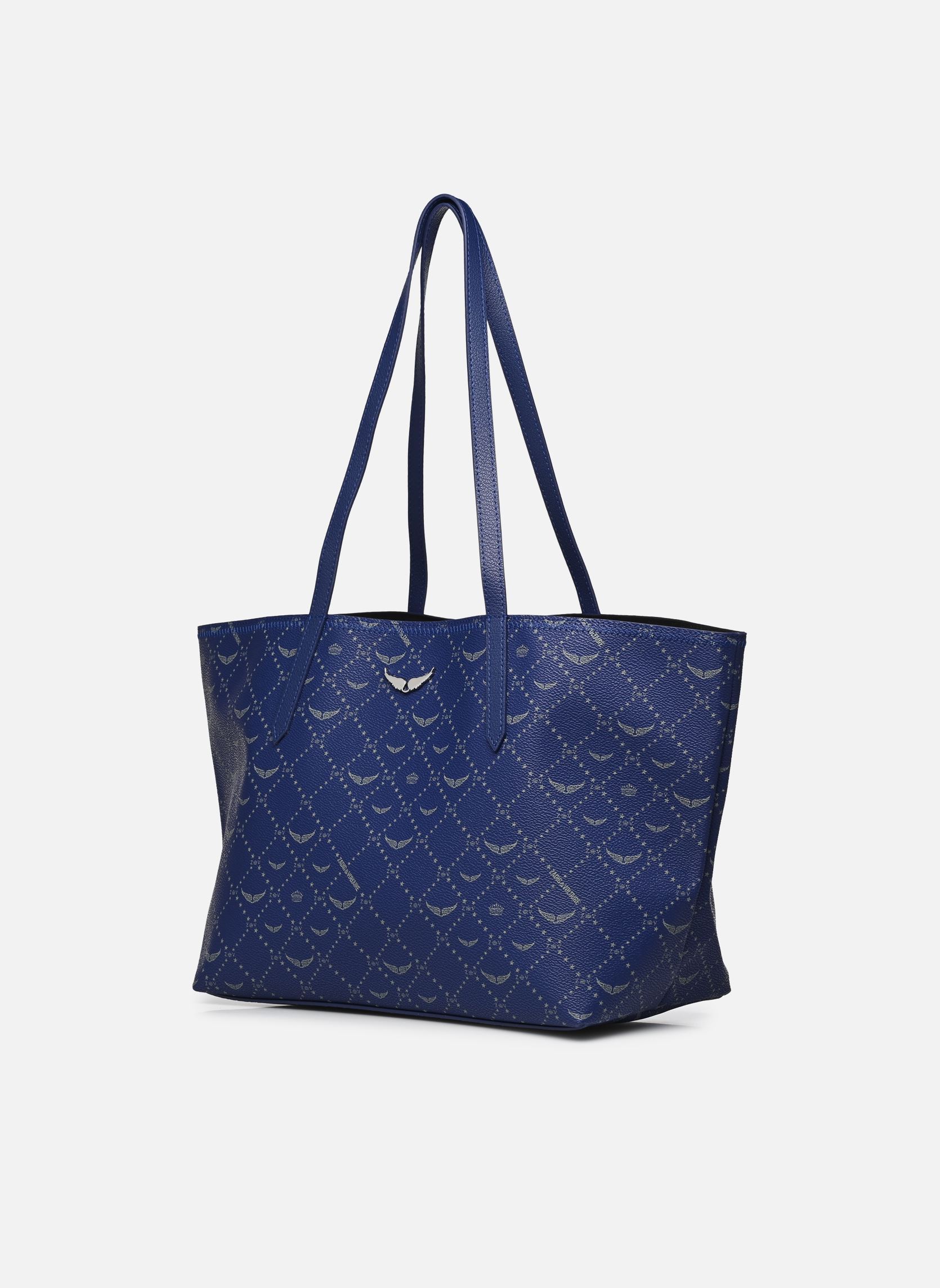 Grote winkelzak Z Shopper Monogram dames blauw Zadig & Voltaire Grote winkelzak Z Shopper Monogram dames blauw ELECTRIC