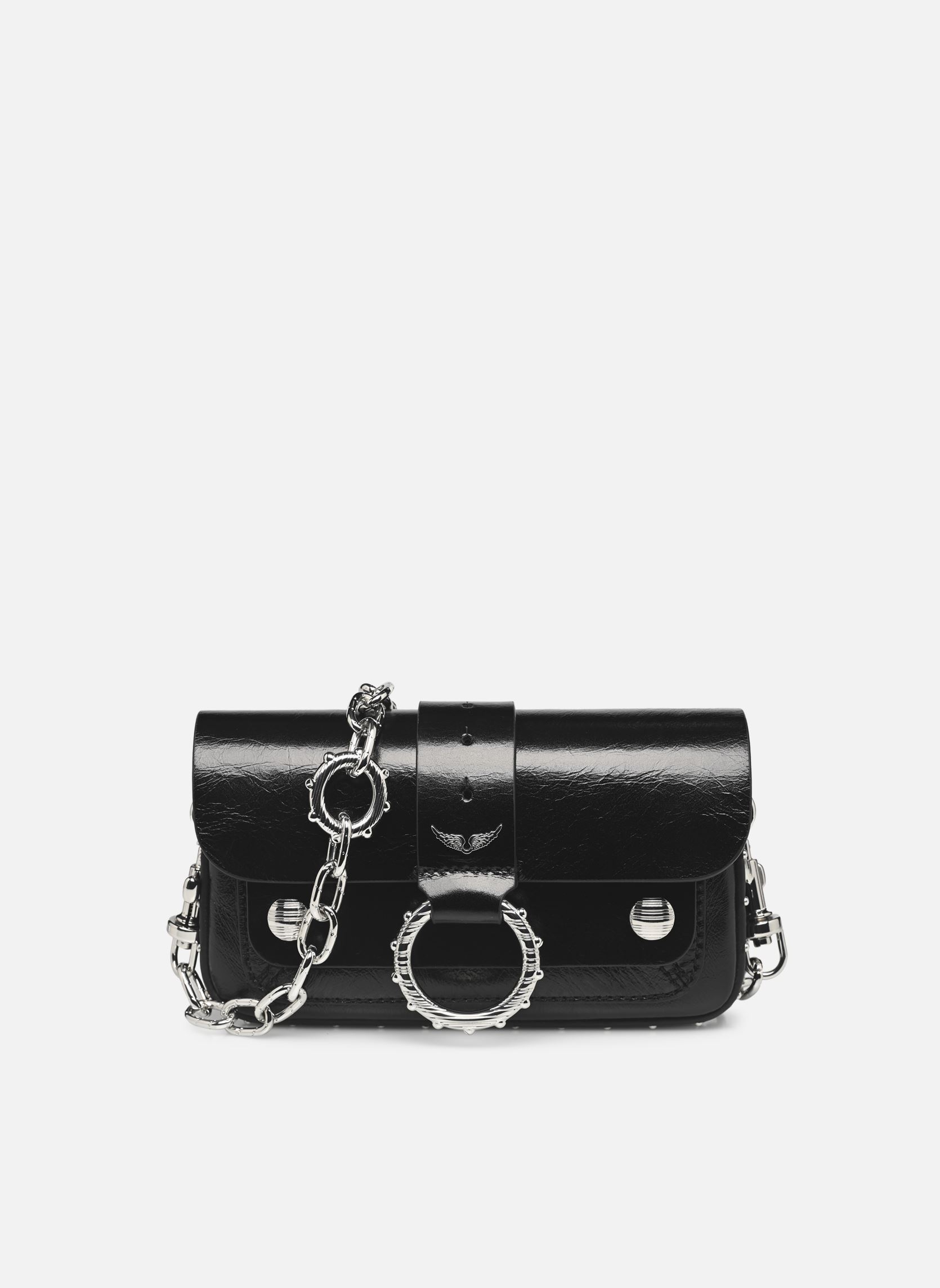 Bandolera Kate Wallet Vintage Patent mujer negro Zadig & Voltaire Bandolera Kate Wallet Vintage Patent mujer negro BLACK