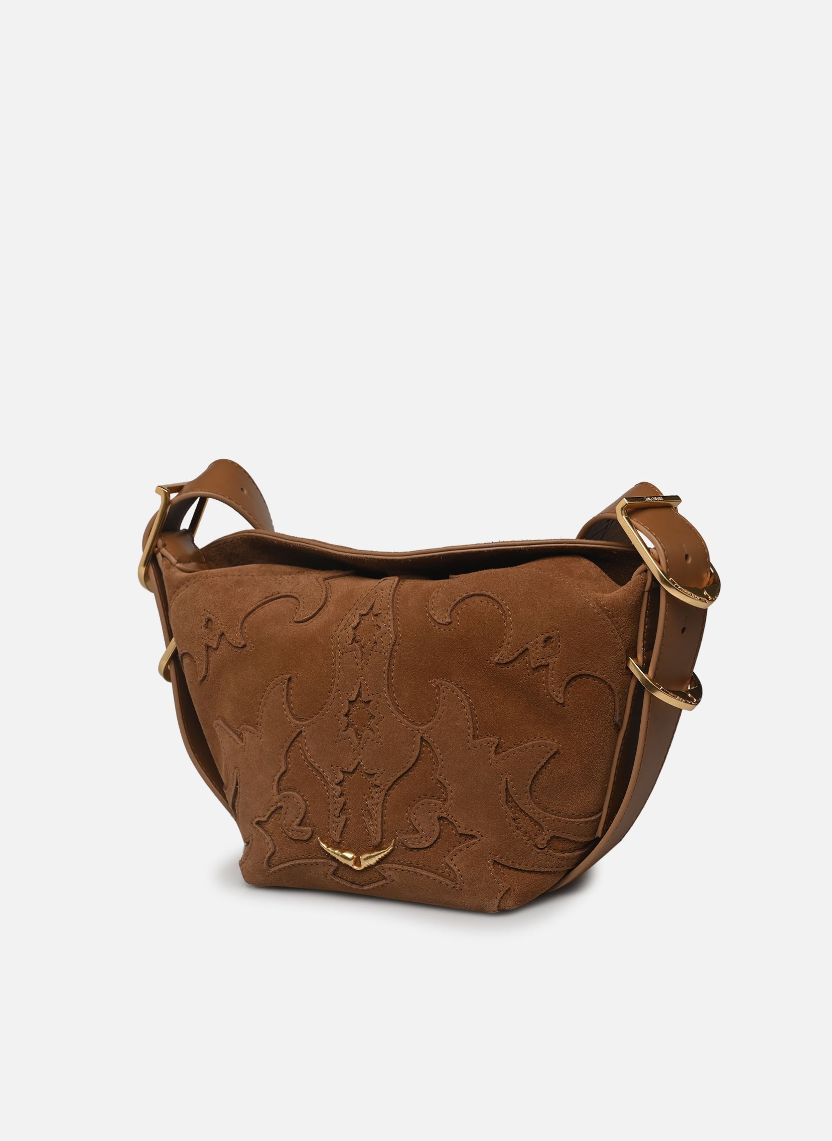 Umhängetaschen Baby Jane Western Suede damen braun Zadig & Voltaire Umhängetaschen Baby Jane Western Suede damen braun COGNAC