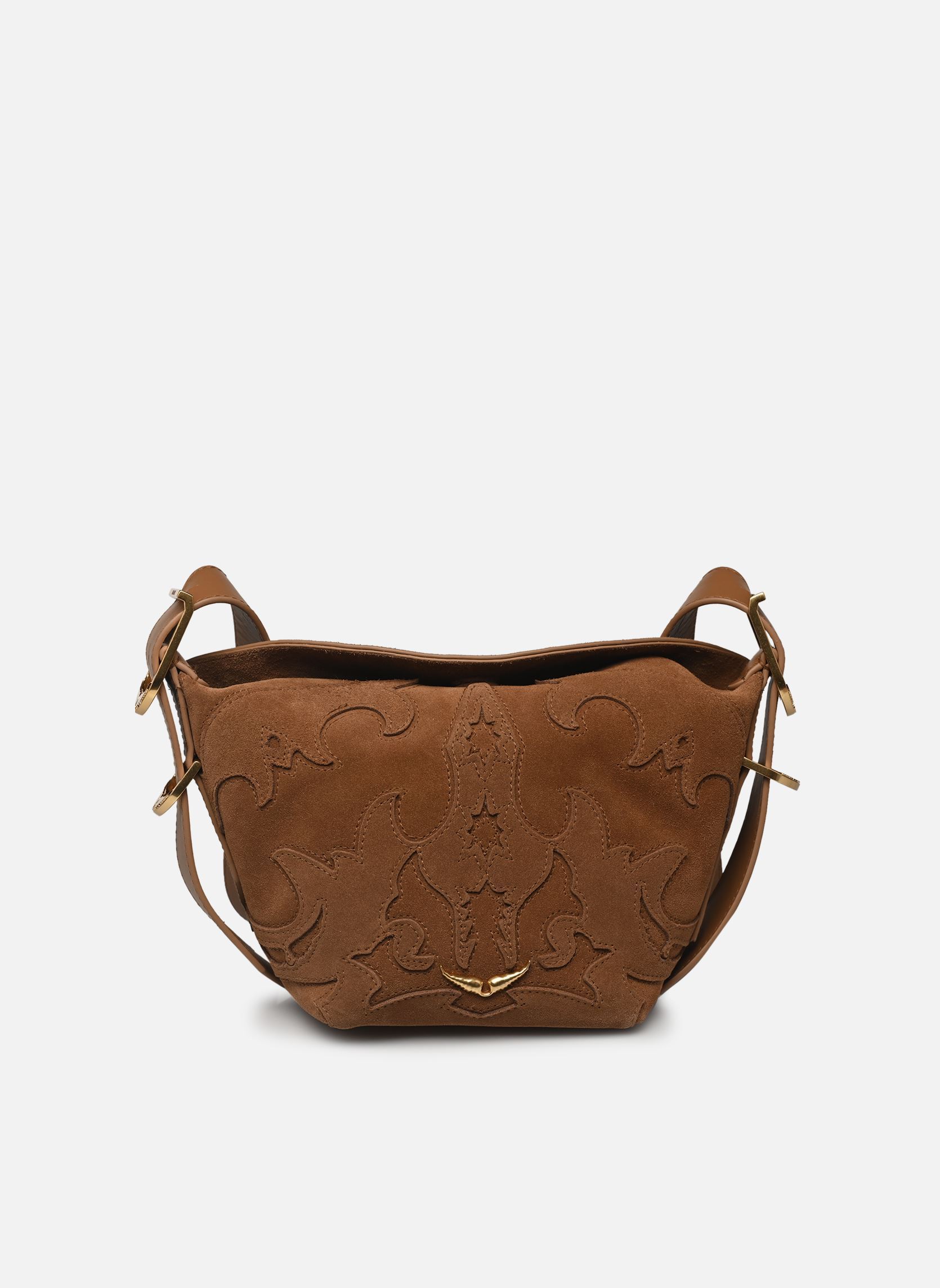 Umhängetaschen Baby Jane Western Suede damen braun Zadig & Voltaire Umhängetaschen Baby Jane Western Suede damen braun COGNAC