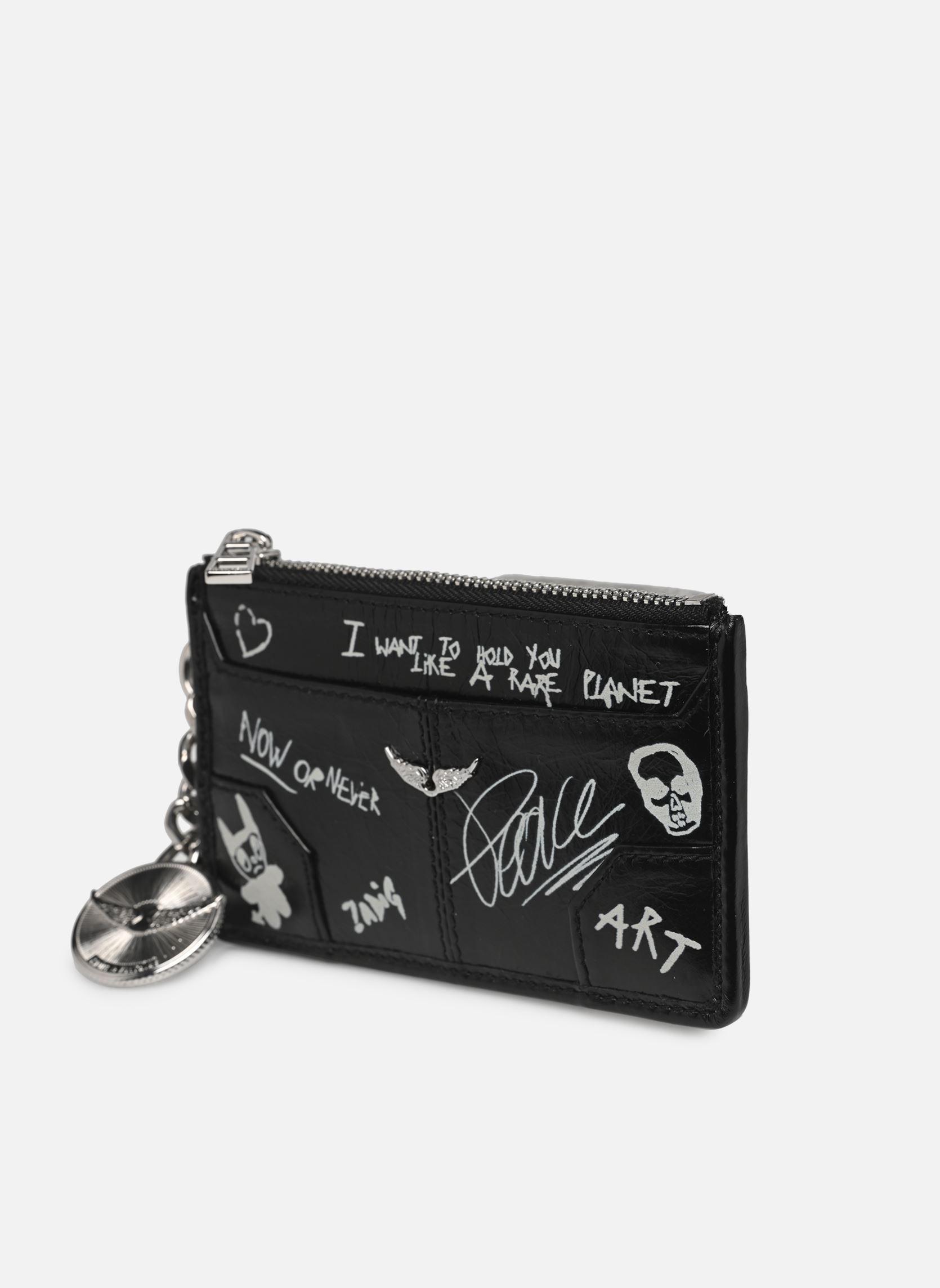 Porte-cartes Sunny Card Tag femme noir Zadig & Voltaire Porte-cartes Sunny Card Tag femme noir NOIR