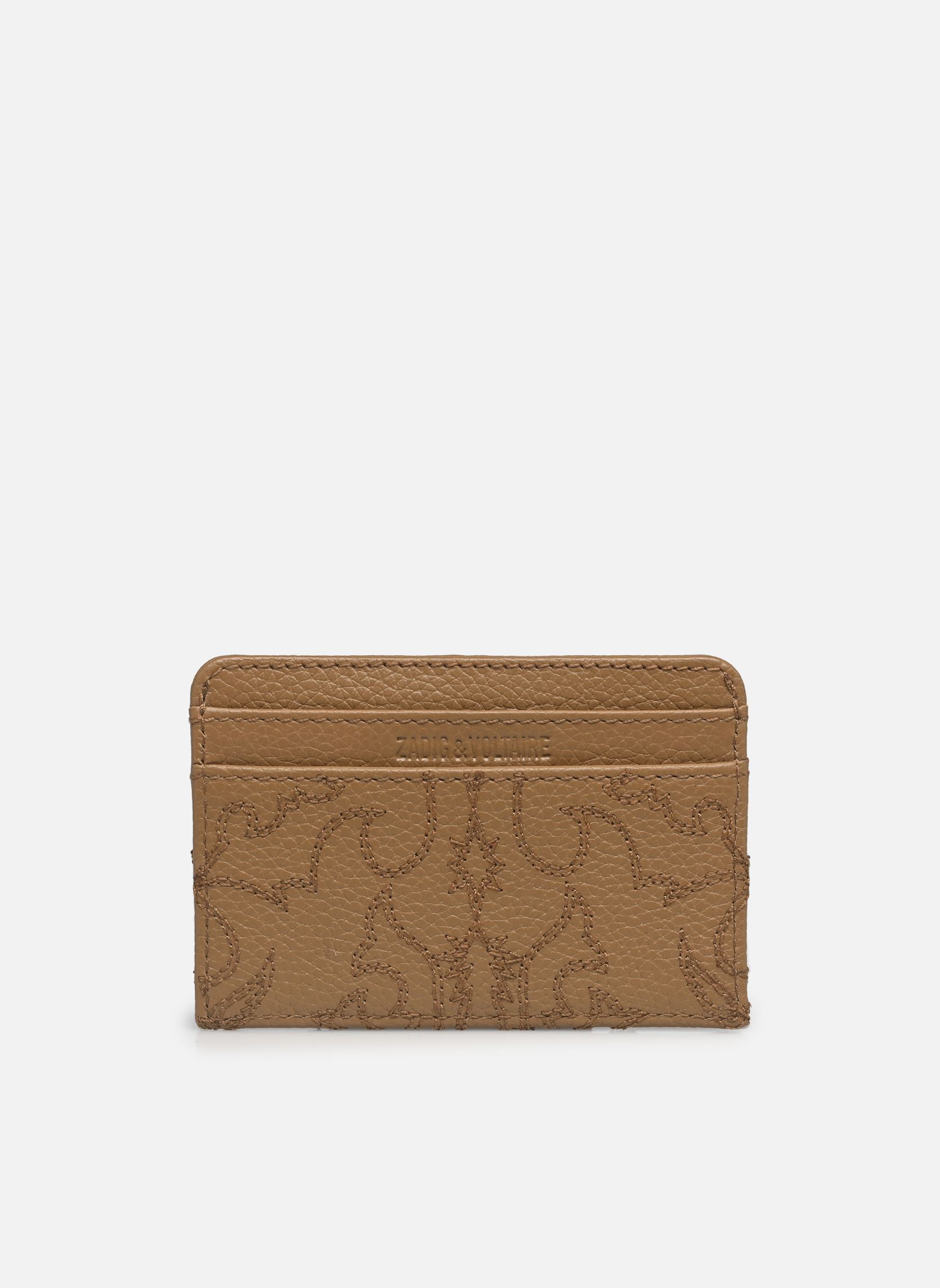 Porte-cartes Zv Pass Western Leather femme marron Zadig & Voltaire Porte-cartes Zv Pass Western Leather femme marron COGNAC